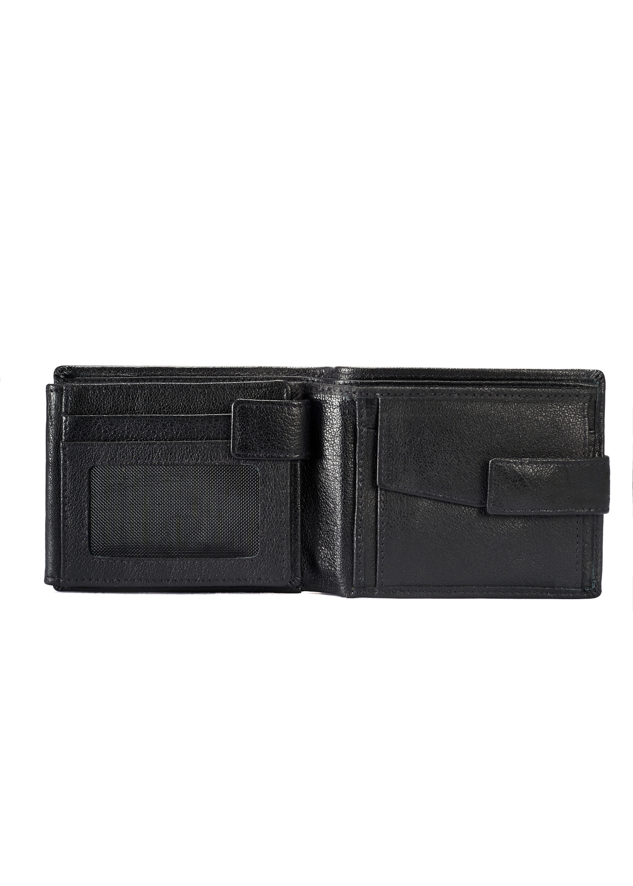 Black men's leather wallet PORMS-0651-99(W25)