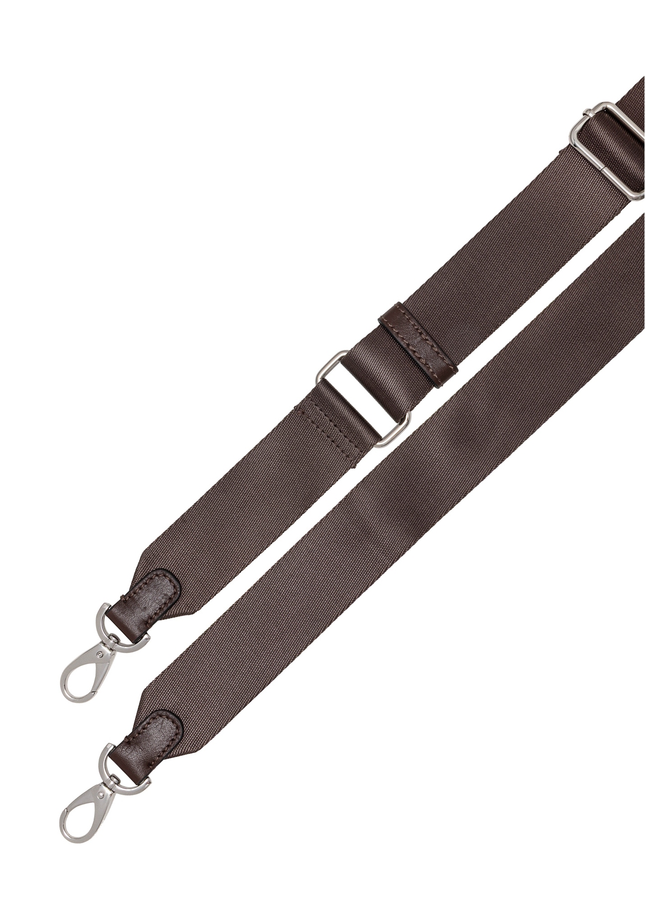 Brown leather small women's handbag TORES-1184-89(Z25), view of the product straps on a white background.