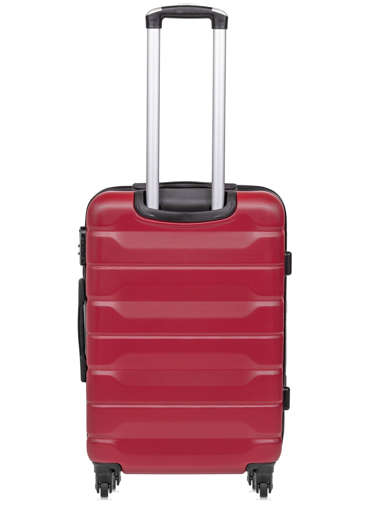 Medium suitcase on wheels WALAB-0067-4D-24(W26), product view from the back on a white background.