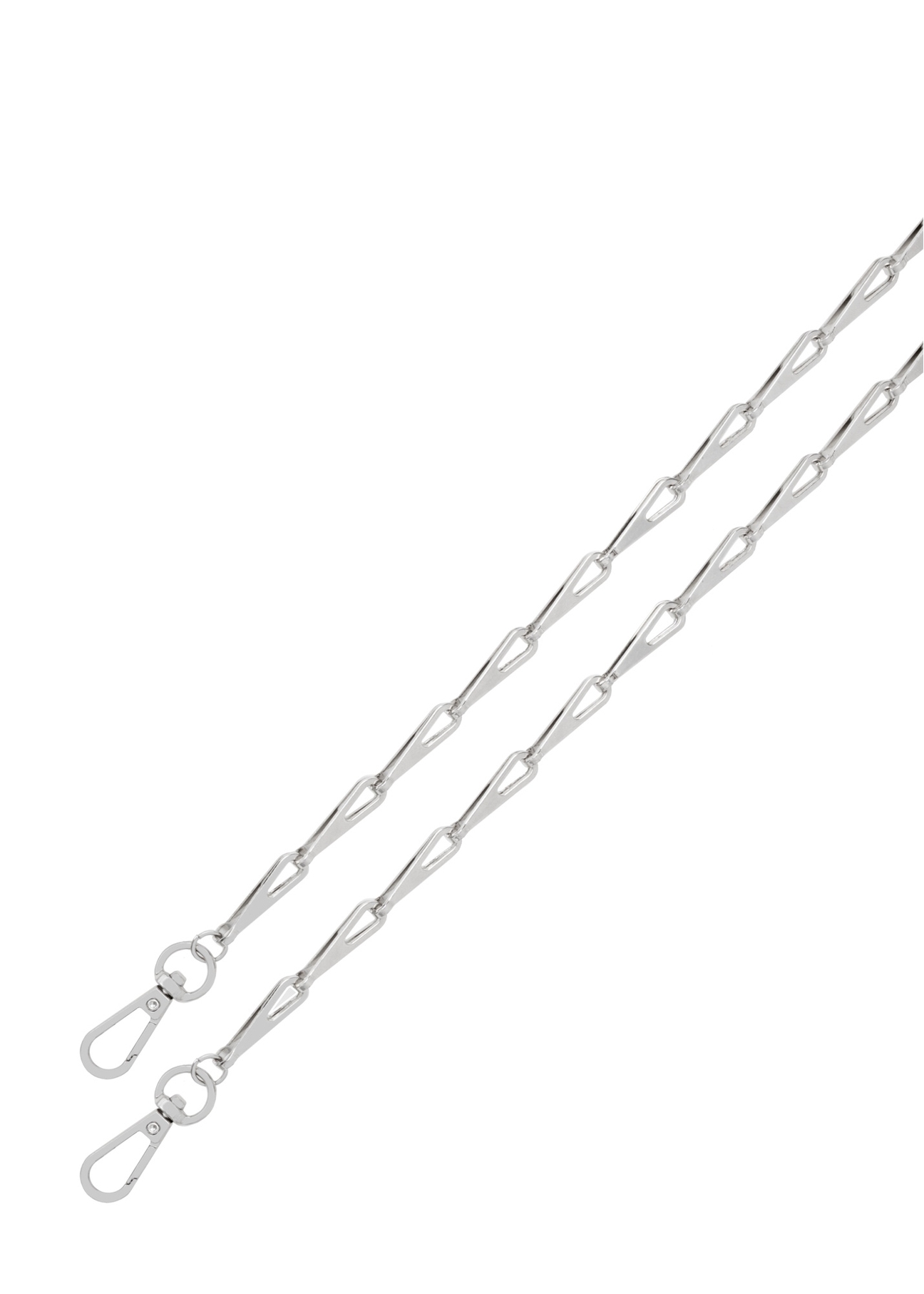 Silver women's handbag with sequins TOREC-1085-91(Z25), view of the product chain on a white background.