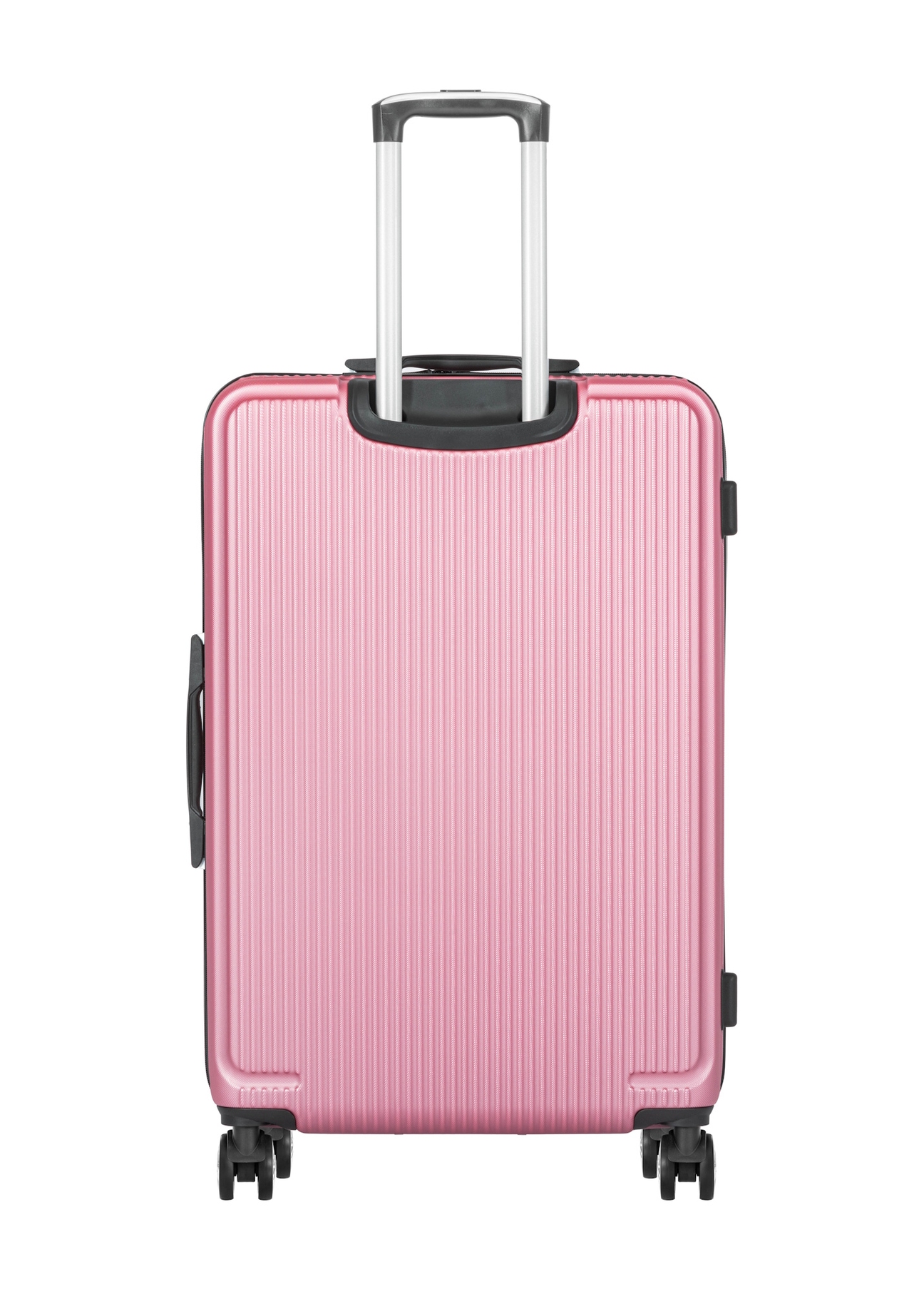Set of hard suitcases on wheels 19"/24"/29" WALAB-0053-5C(W26), product view from the back on a white background.