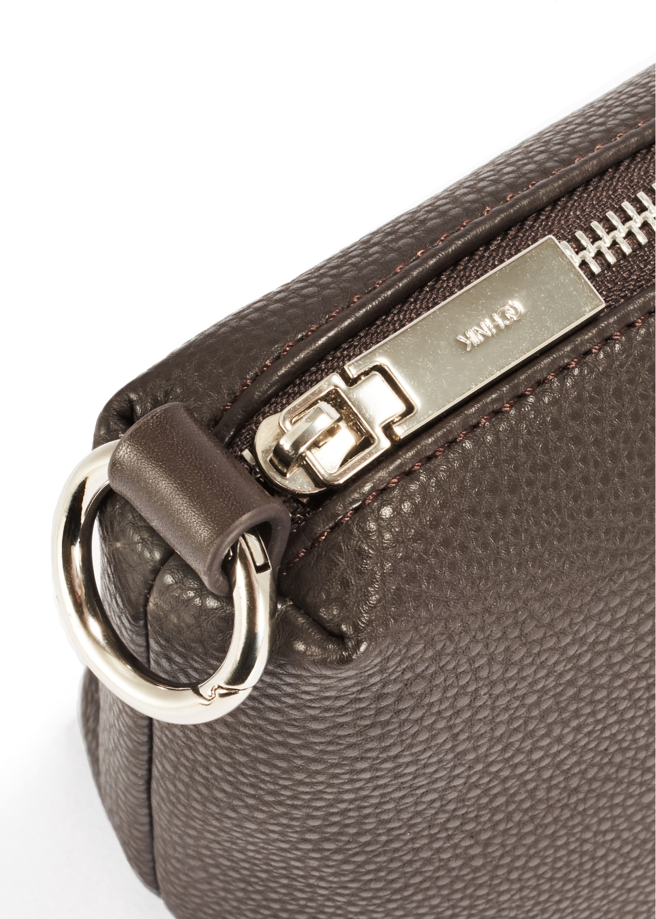 Small brown women's handbag TOREC-0882B-89(Z25), close-up of product detail, view on white background.