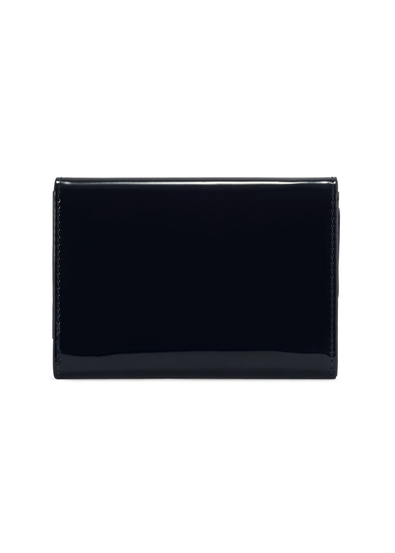 Navy blue medium women's wallet POREC-0419-69(Z25) - product view from the back on a white background.