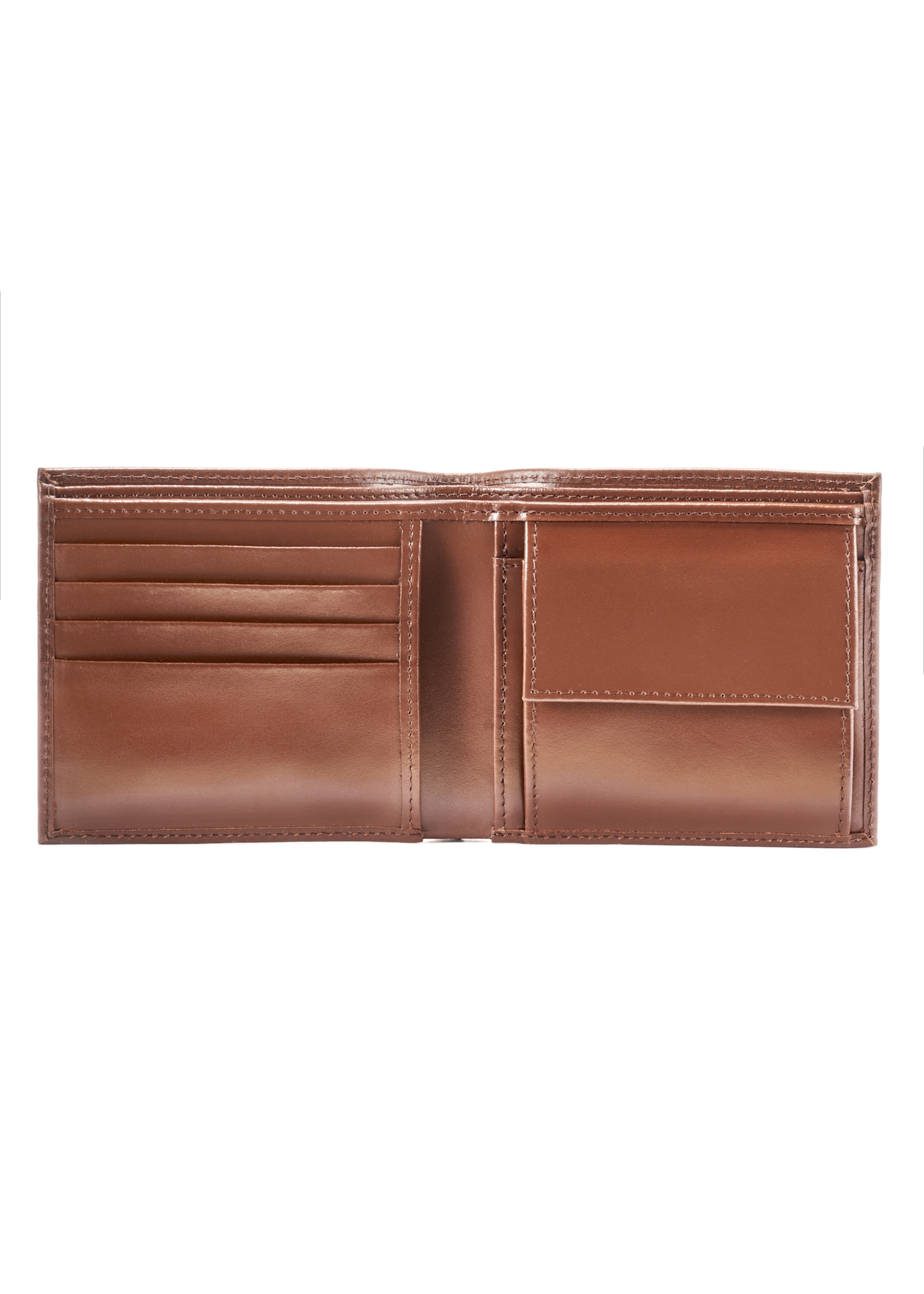 Brown leather men's wallet PORMS-0636-88(W25)