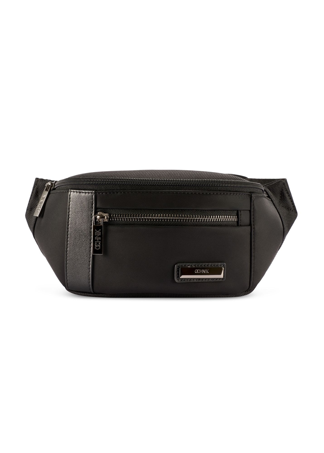 Men's black waist bag TORMN-0424-99(Z26)