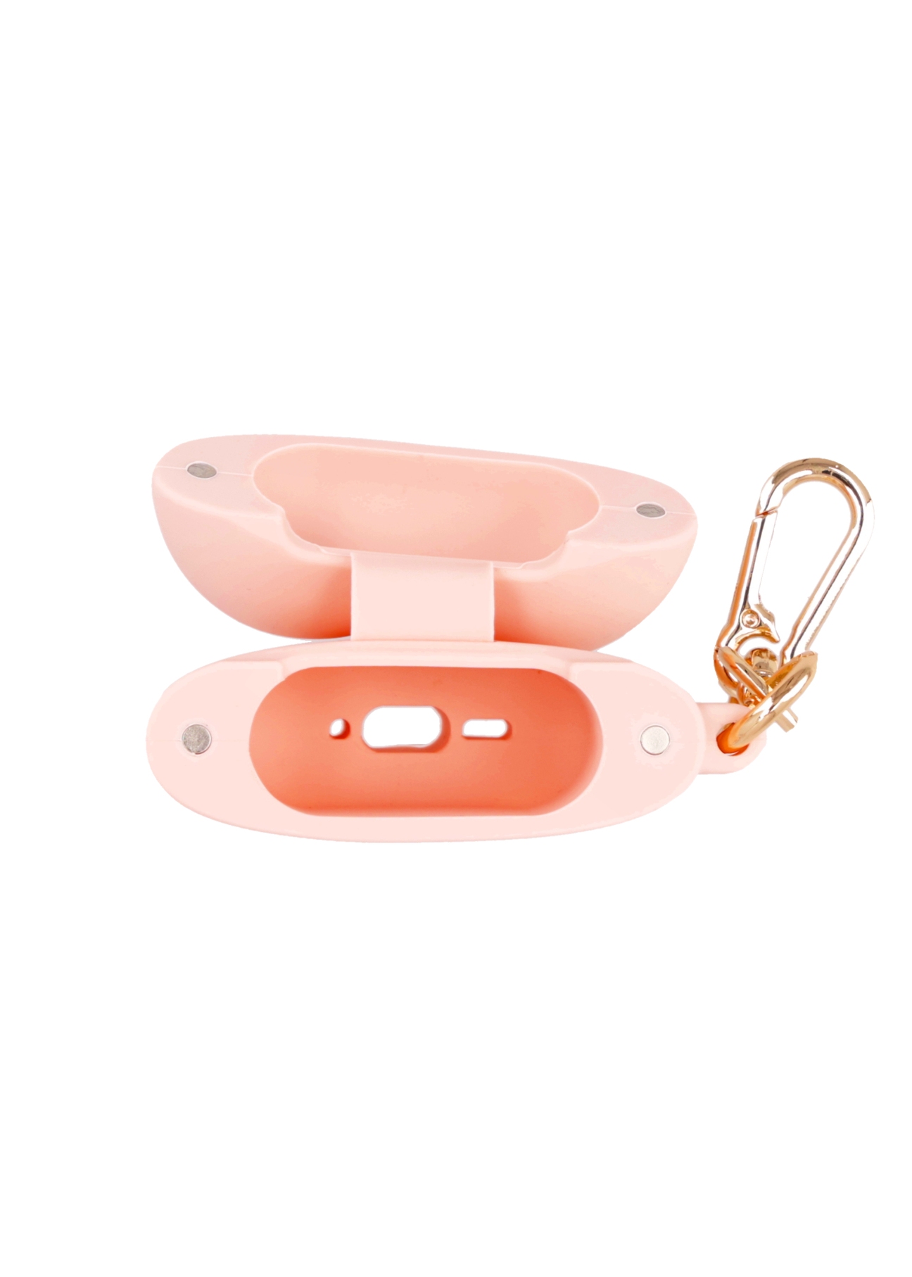 Pink headphone case BRELOK-0224-5A(Z26) - product view from above, on white background.