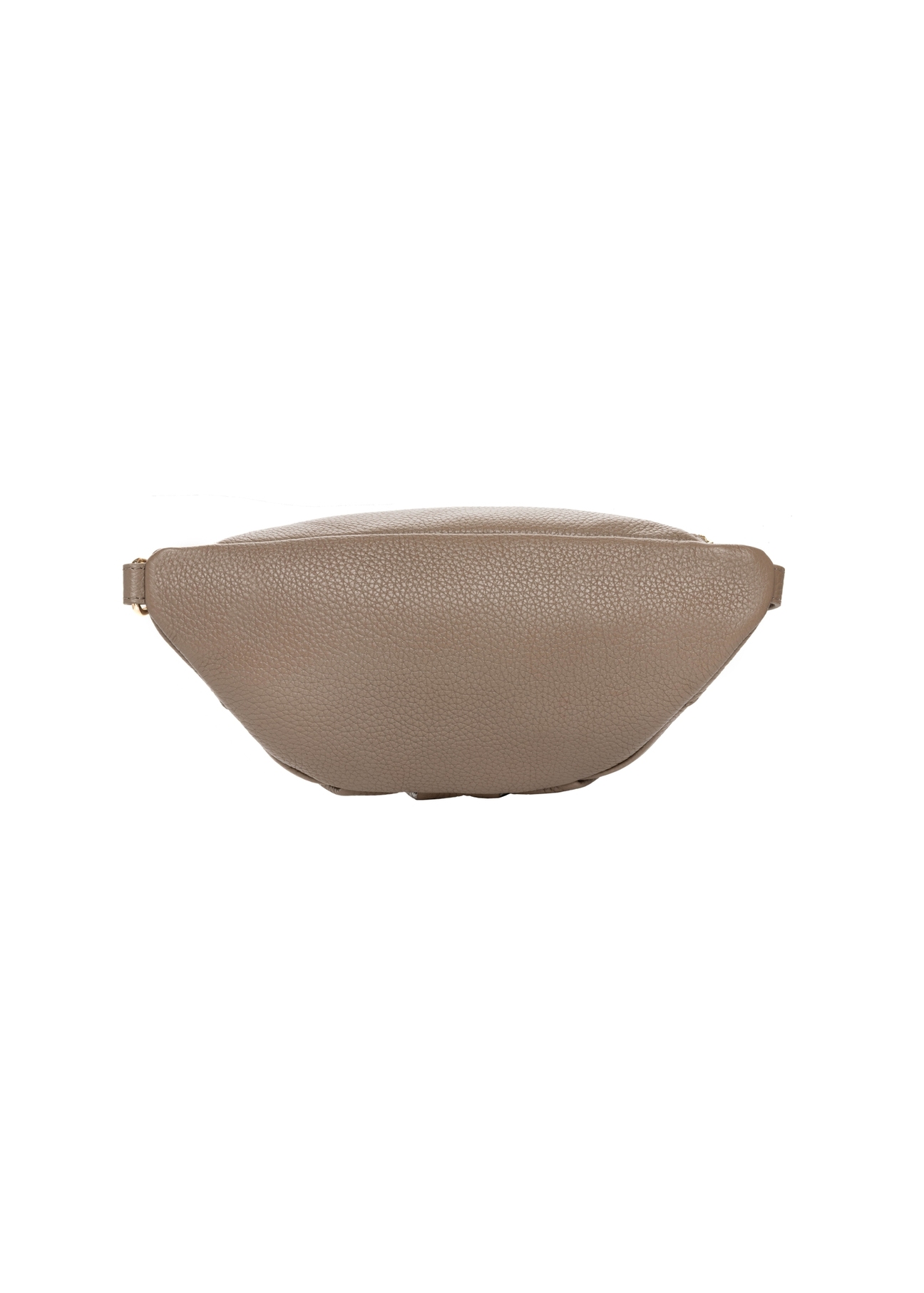 Cool brown leather waist bag TORES-0894-1K(Z26). Back view on a white background.