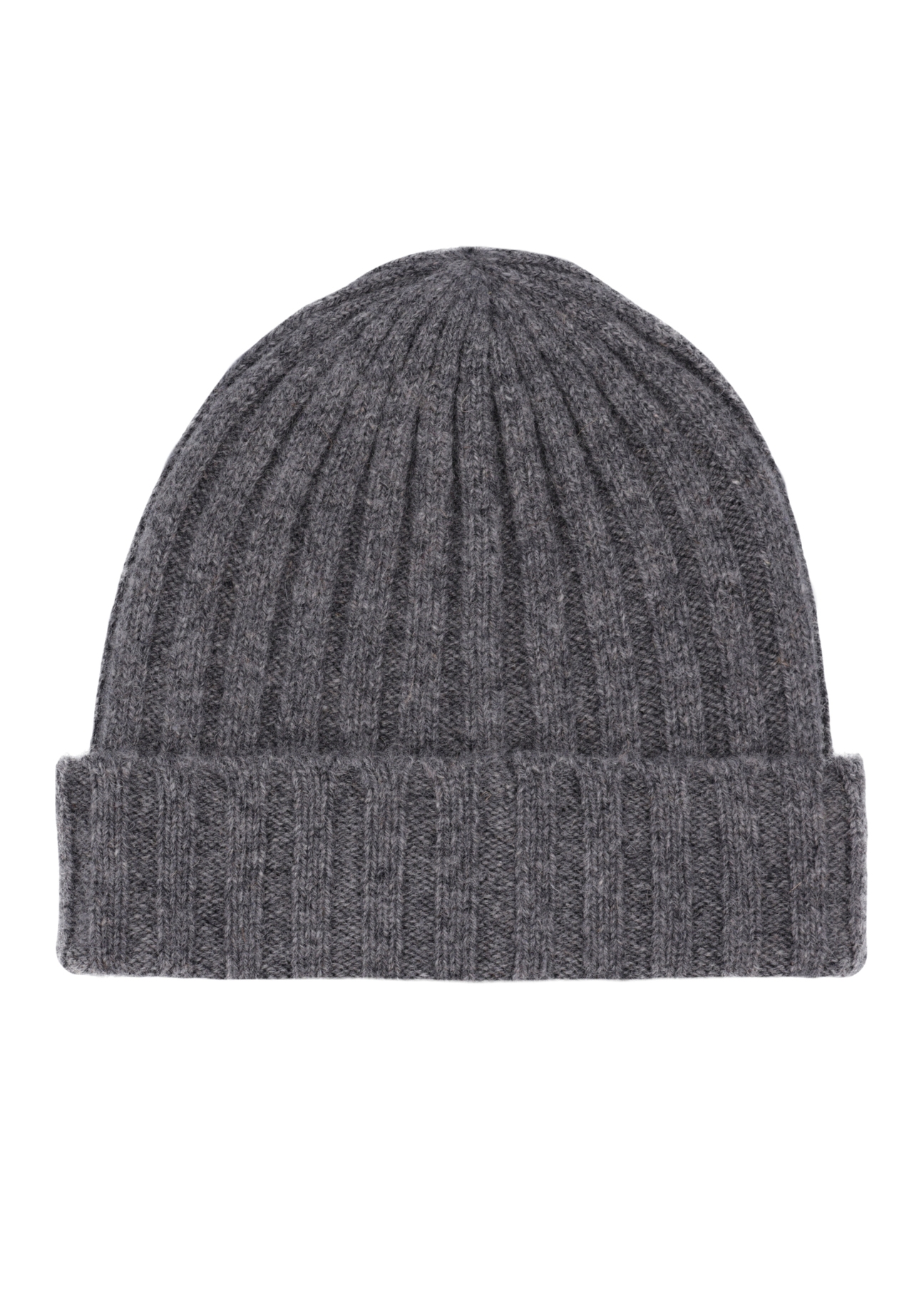 Men's gray woolen hat CZAMT-0033-9B(Z26), product view from the back on a white background.