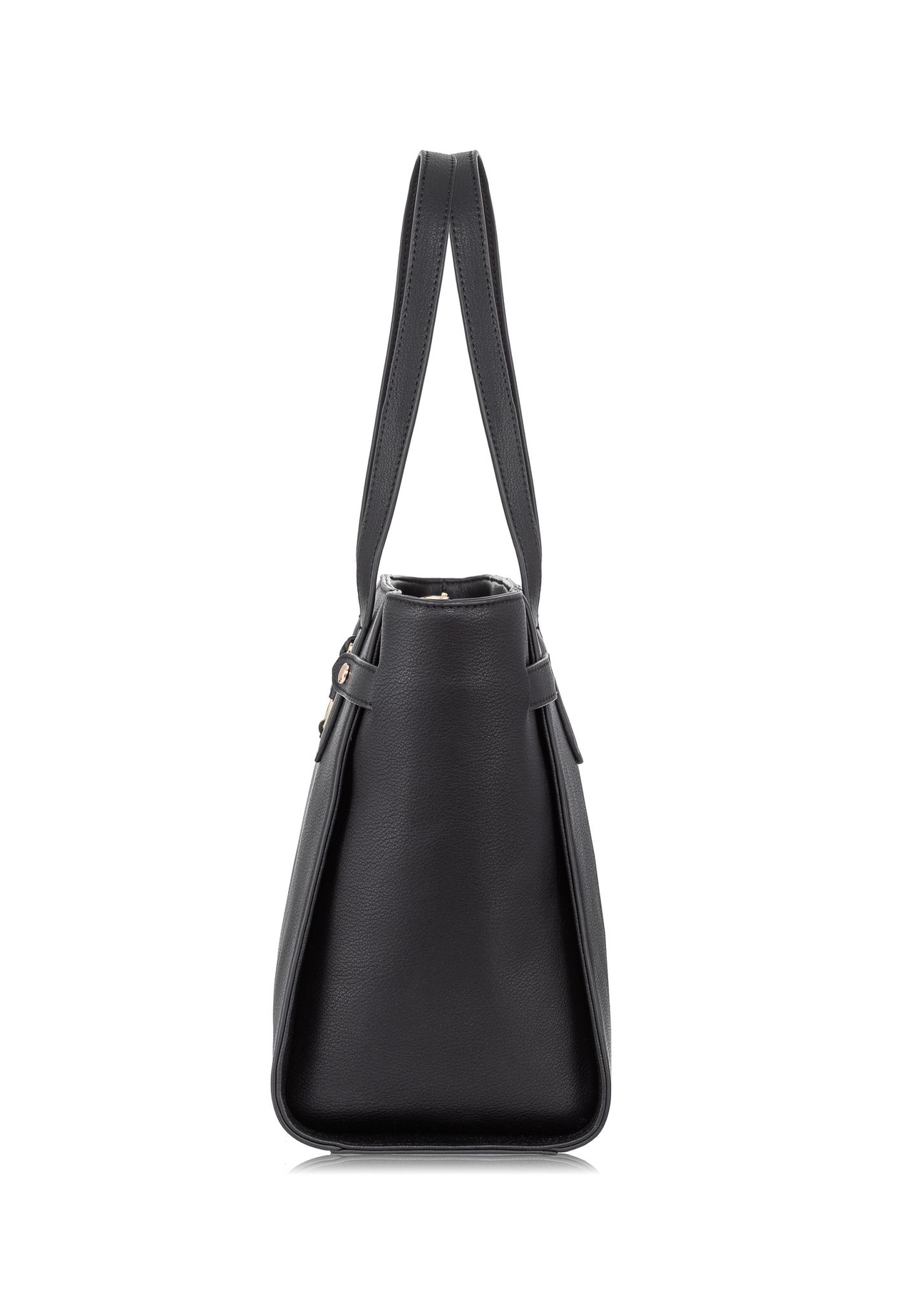 Black women's handbag with logo TOREC-0776-99(W23)-03