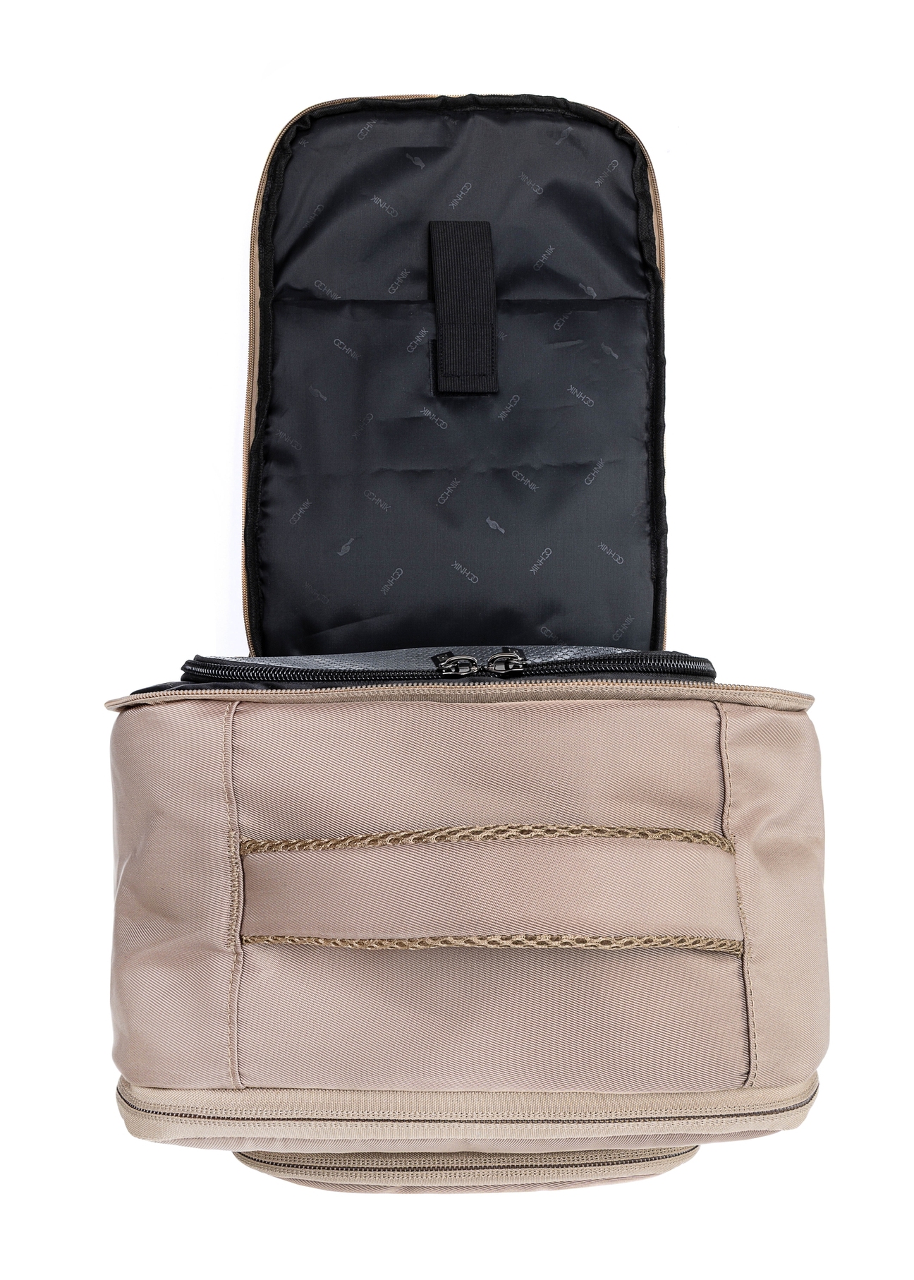 Dark beige airplane backpack PLCMN-0014A-80(Z25)