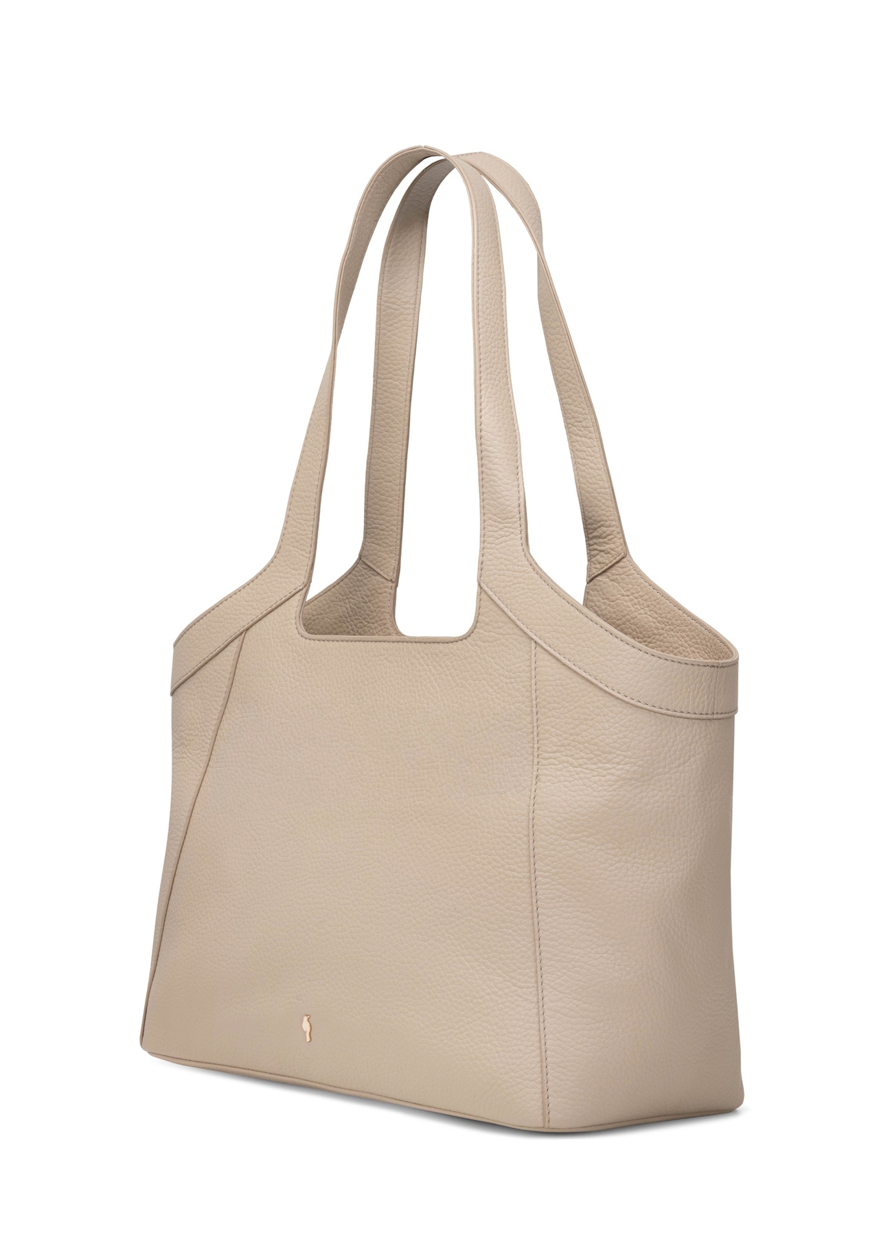 Large women's leather handbag TORES-1205-1B(W26), diagonal product view on a white background.