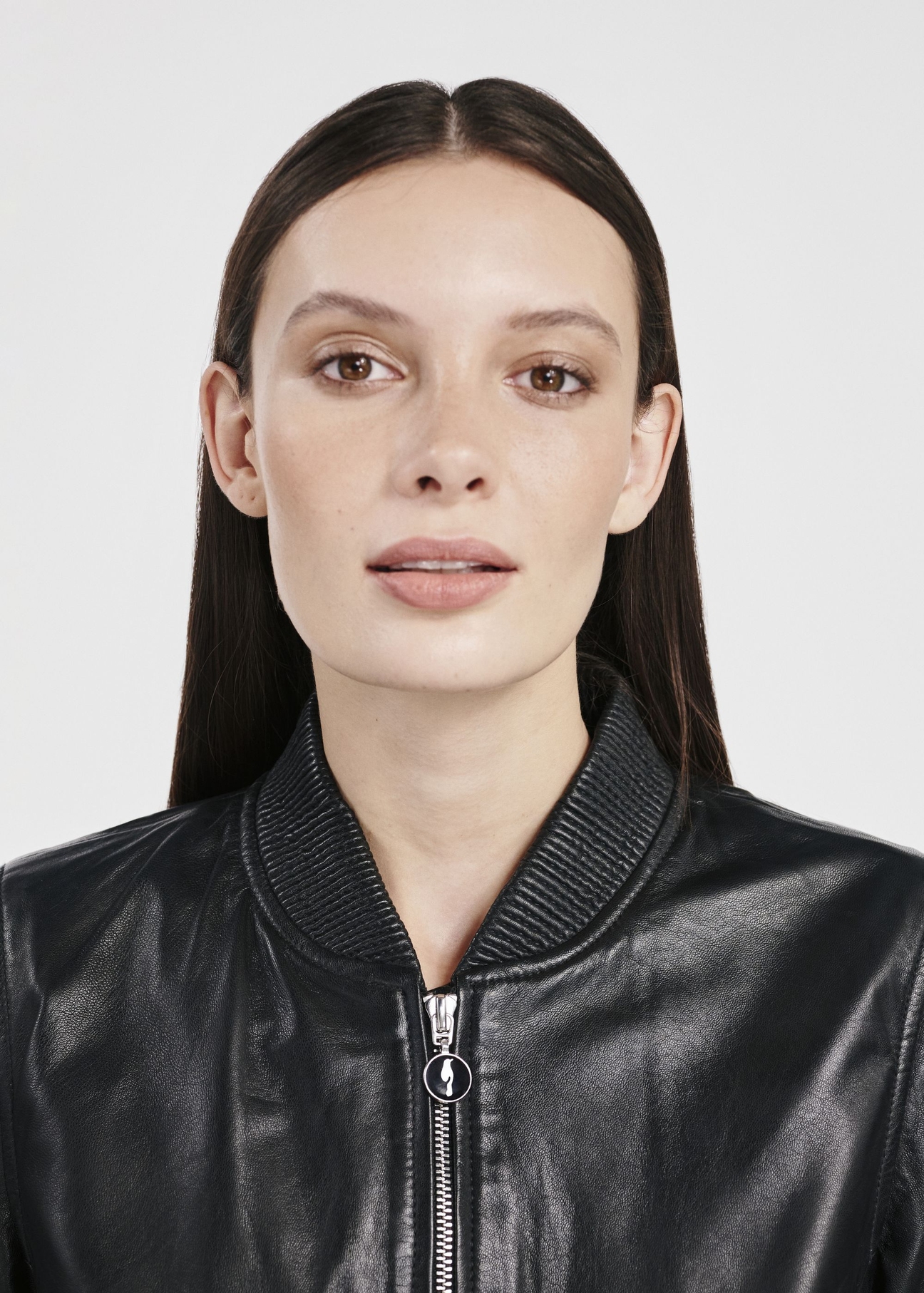 Black leather bomber jacket KURDS-0538-5620(W25)-03
