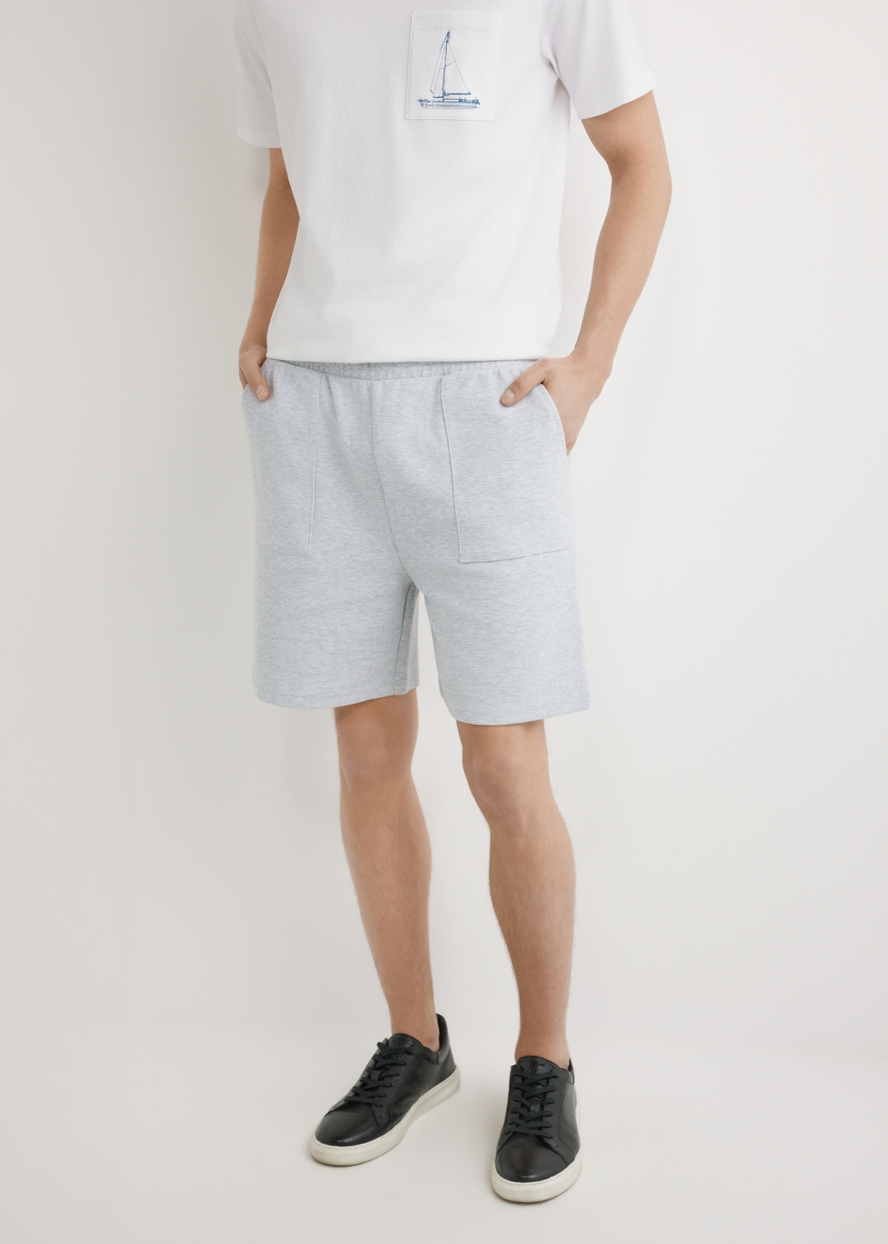 Men's gray sweatpants SZOMT-0035-9A(W26)