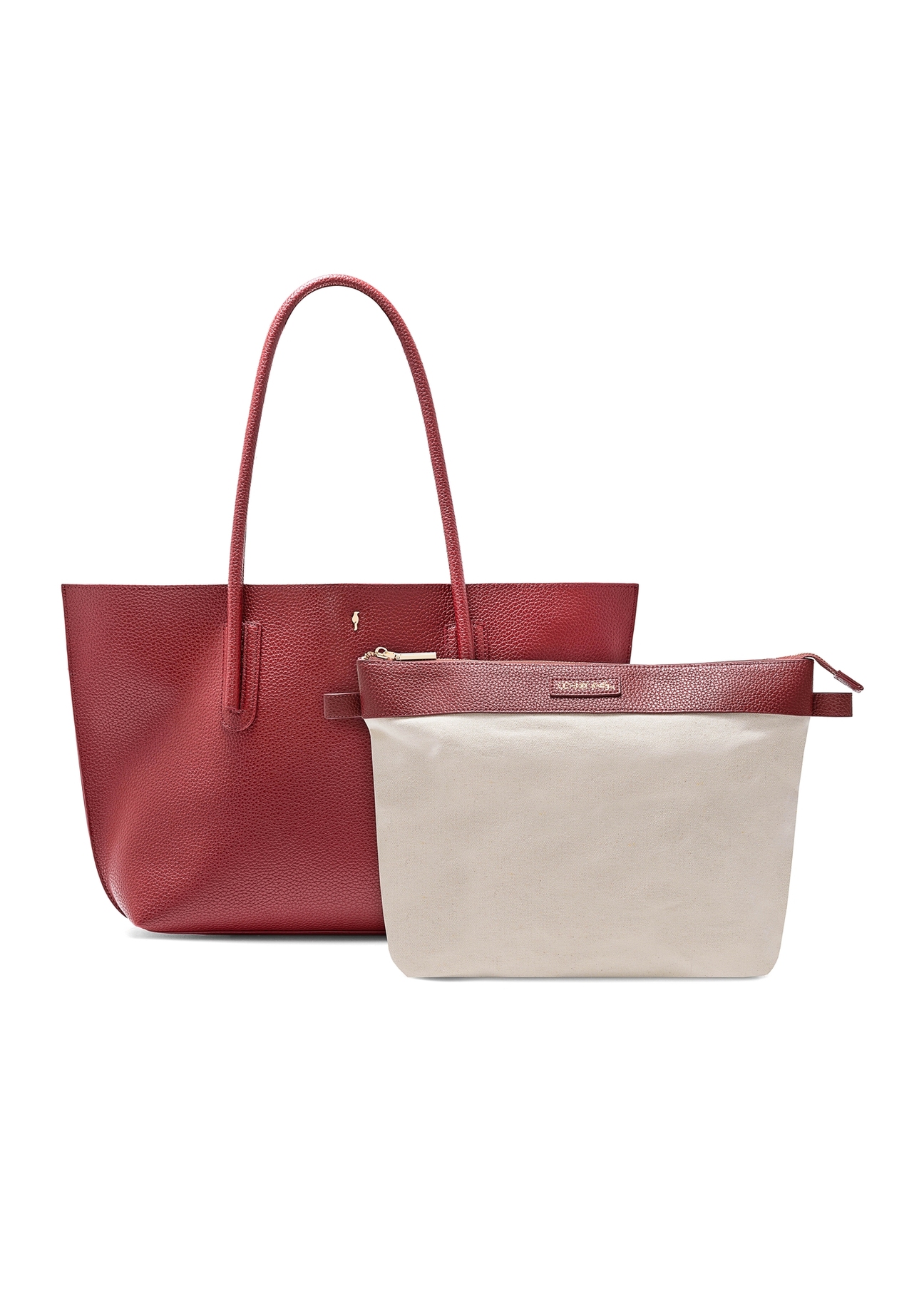 Red women's shopper bag TOREC-0938B-41(Z25)