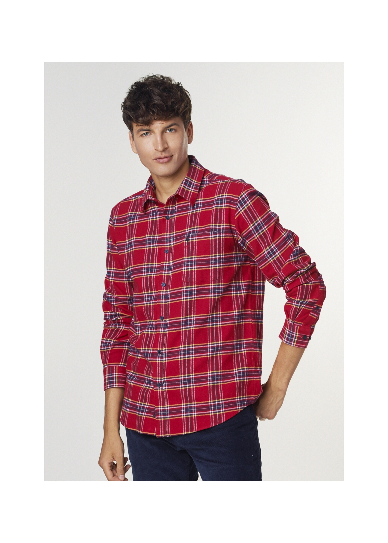 Men's shirt KOSMT-0273-42(Z21)-01