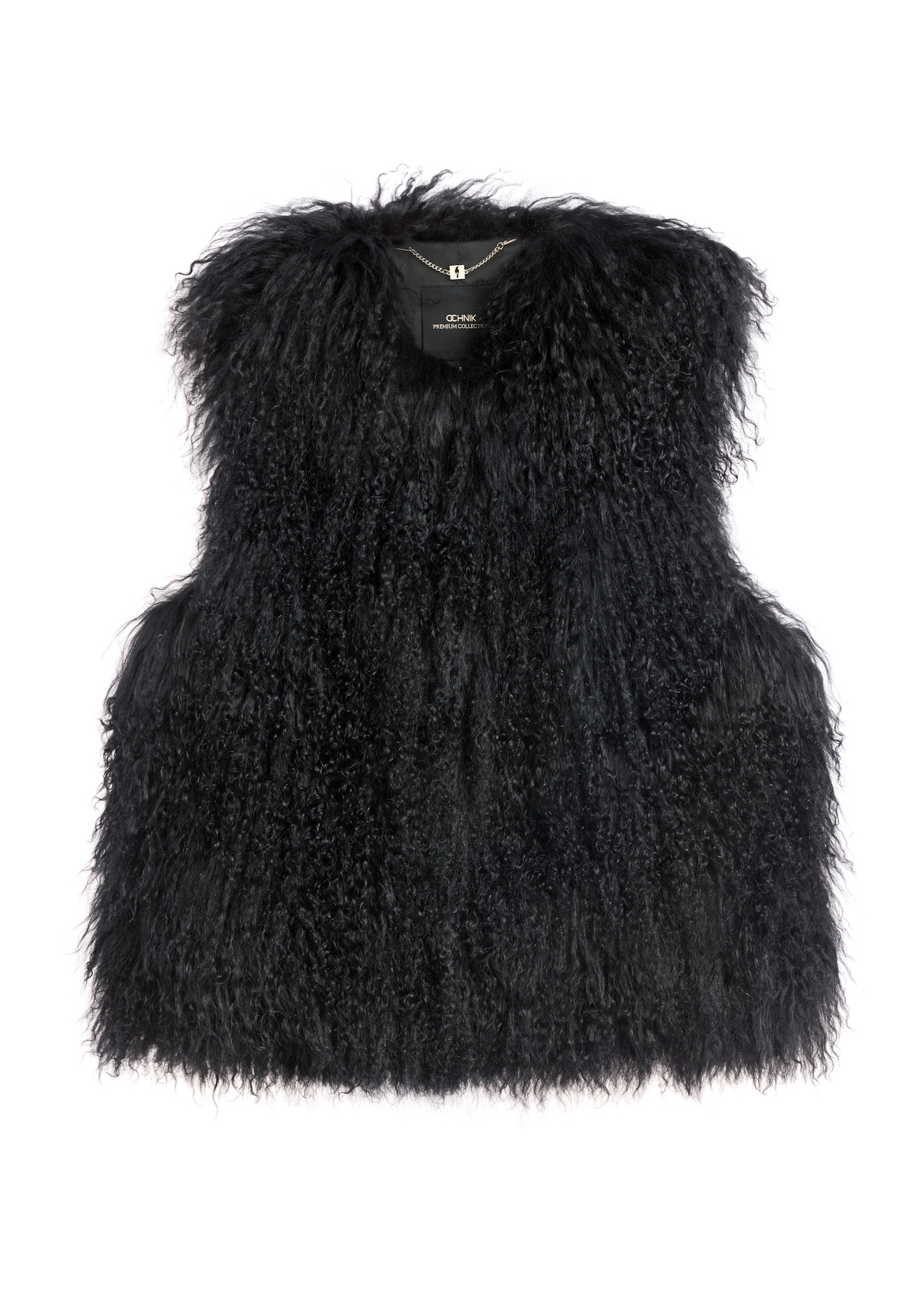 Black women's vest KAMDF-0061-99(Z26) - front product view, on white background.
