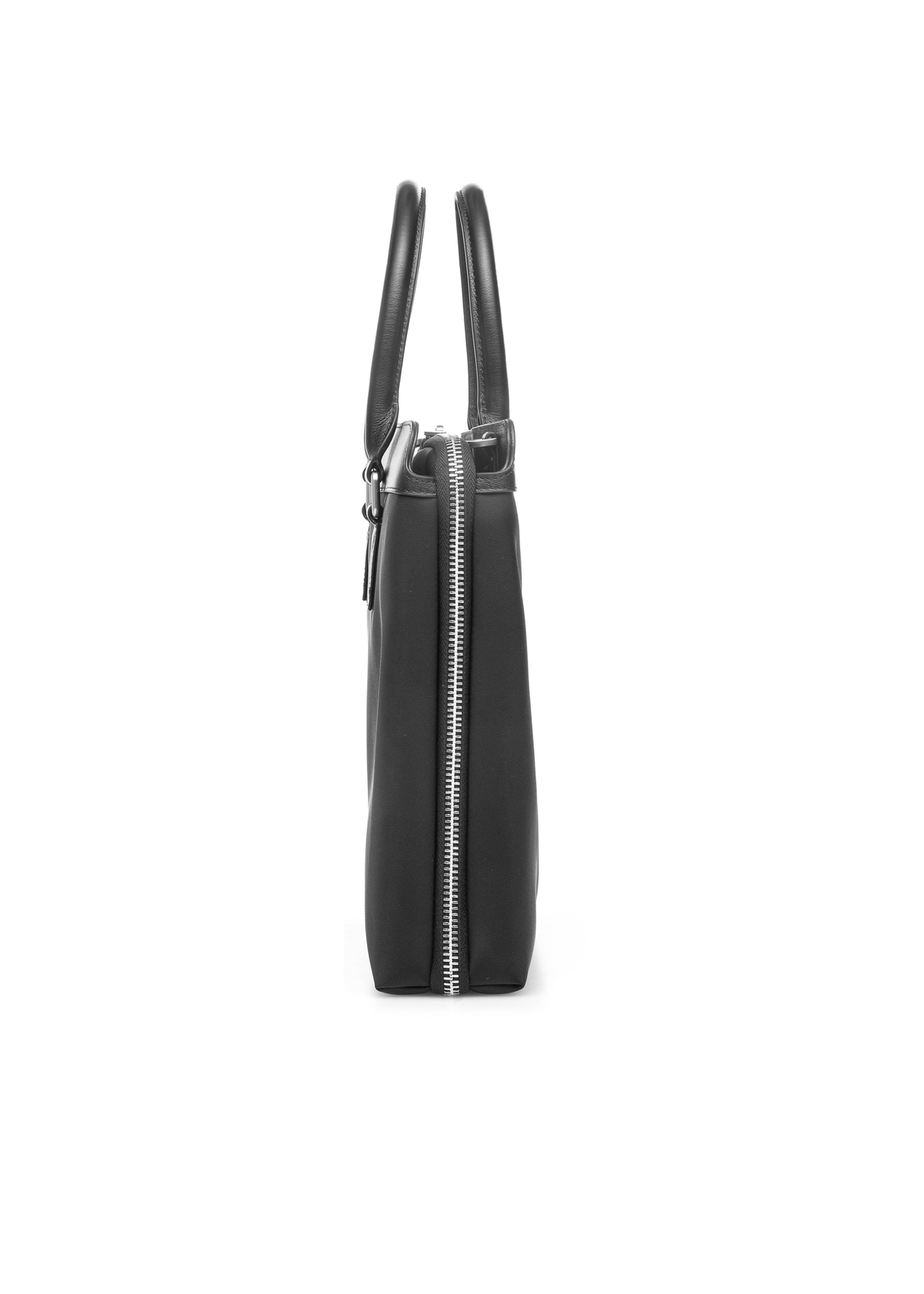 Black men's briefcase TORMN-0375-99(Z25), product view from the side on a white background.