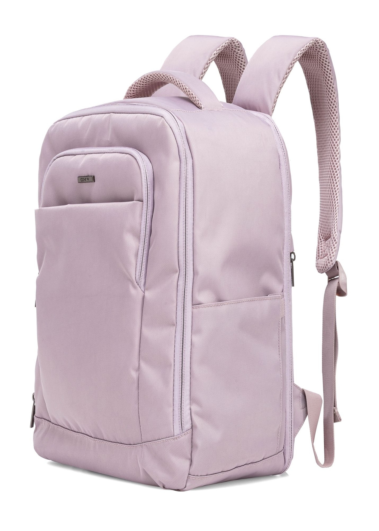 Pink backpack PLCMN-0014A-31(Z25), diagonal product view on white background.