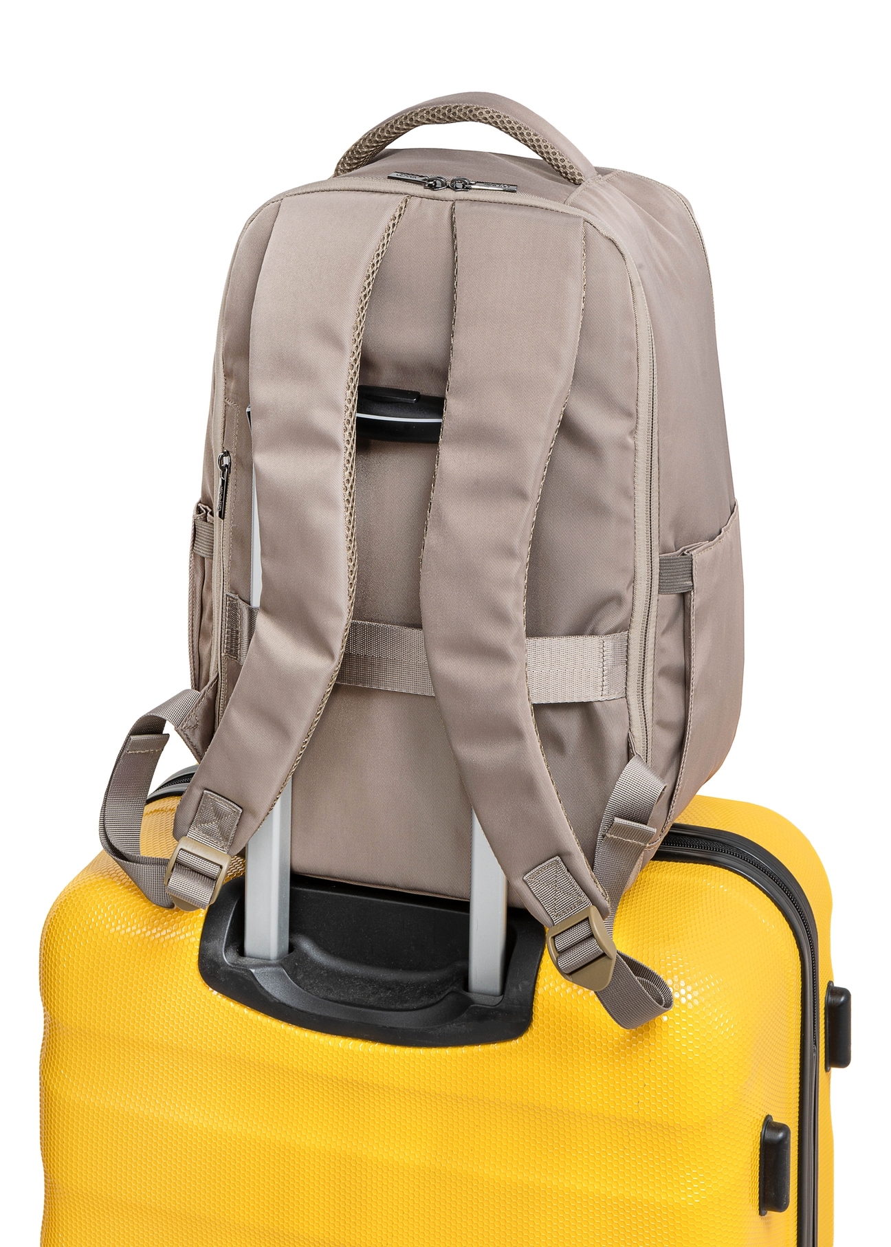 Dark beige airplane backpack PLCMN-0014A-80(Z25)