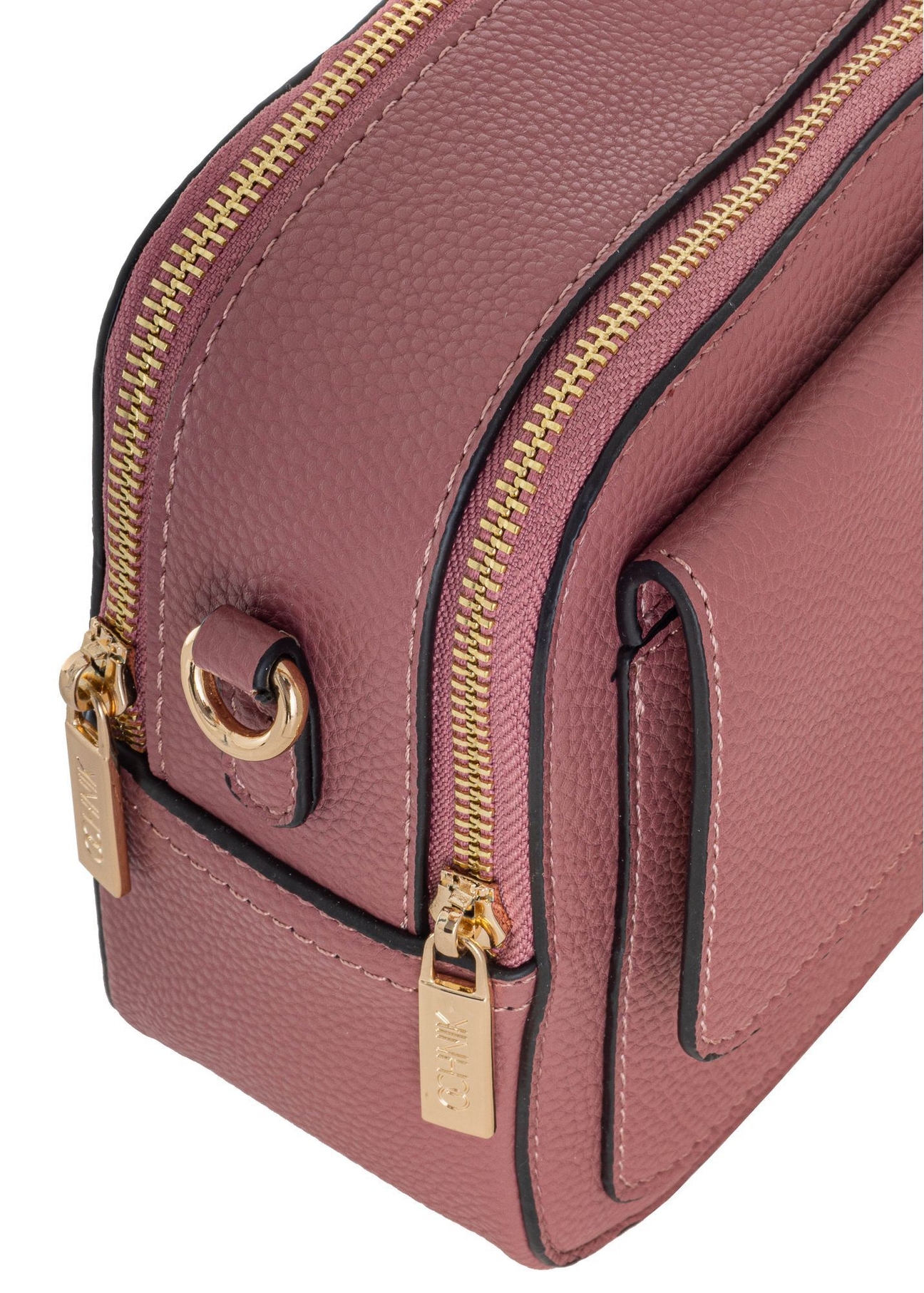 Women's dark pink messenger bag TOREC-0405-5C(Z26), close-up of the product detail on a white background.