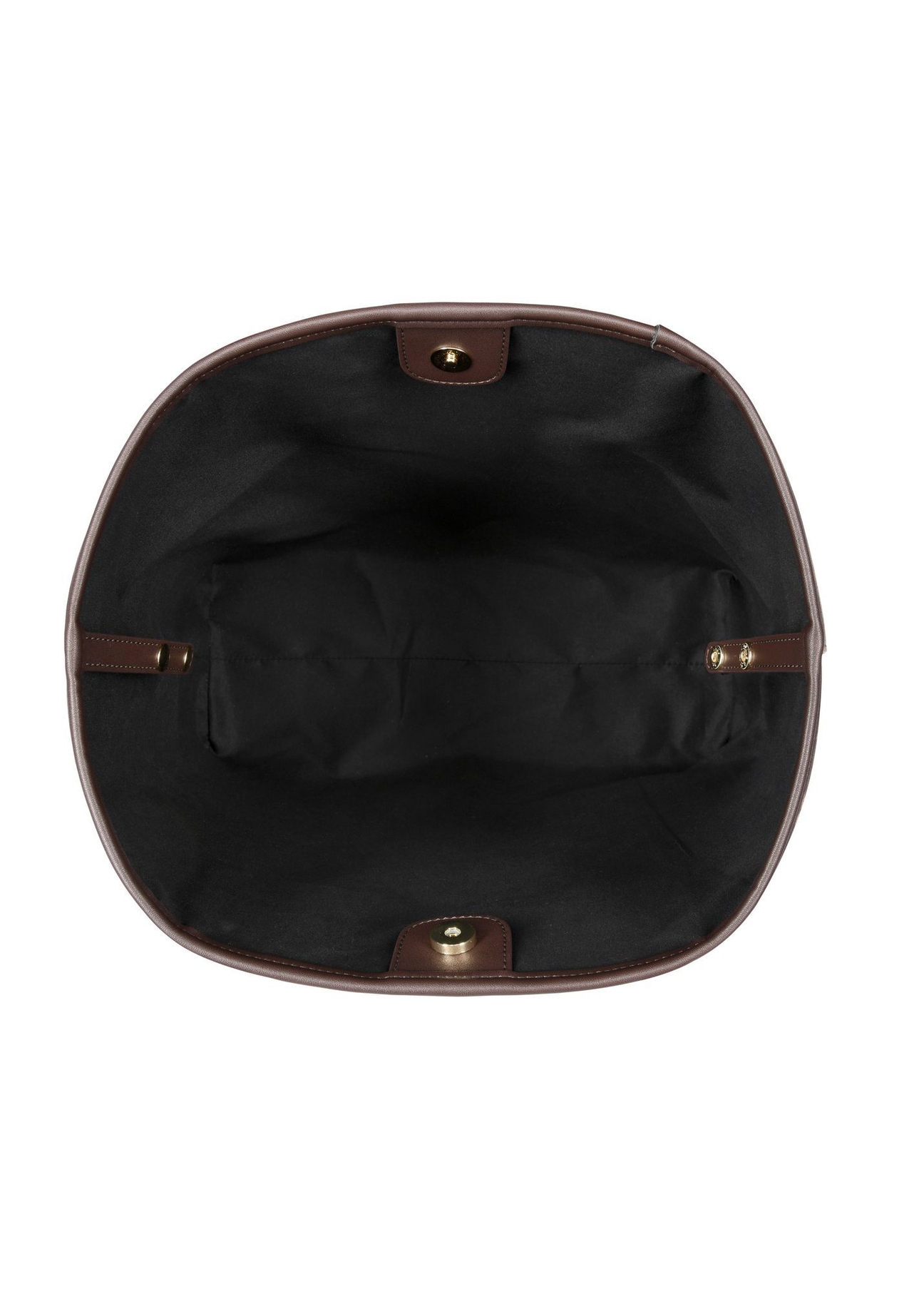 Women's brown shopper bag TOREC-0816A-89(Z25) - top view of the product on a white background.