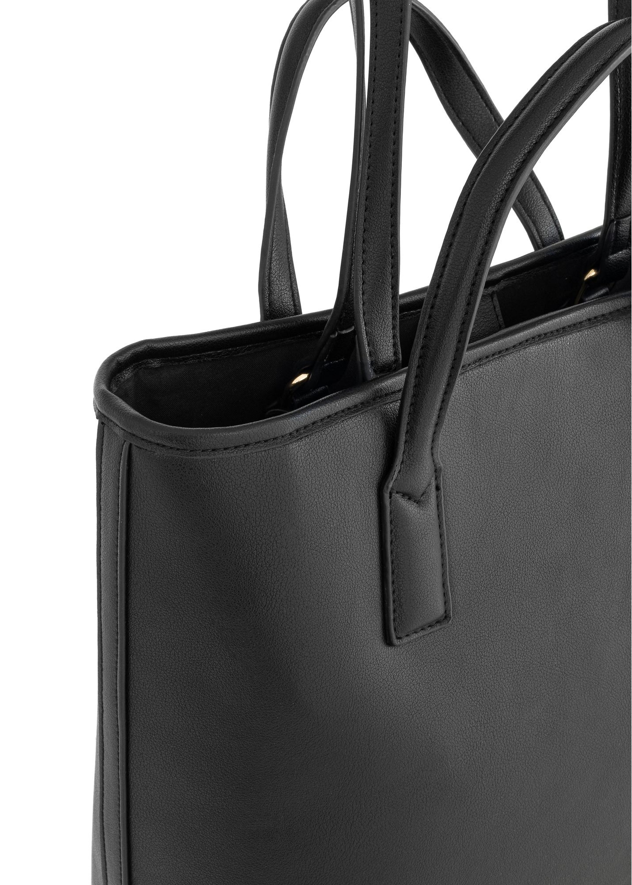Black women's shopper bag TOREC-0907-99(W24)-07