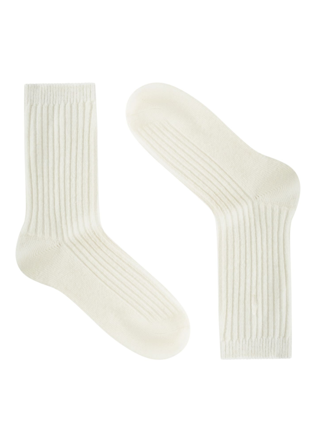 Set of women's ribbed socks ZESDT-0034-15(Z25) - top view of the packaged product on a white background.