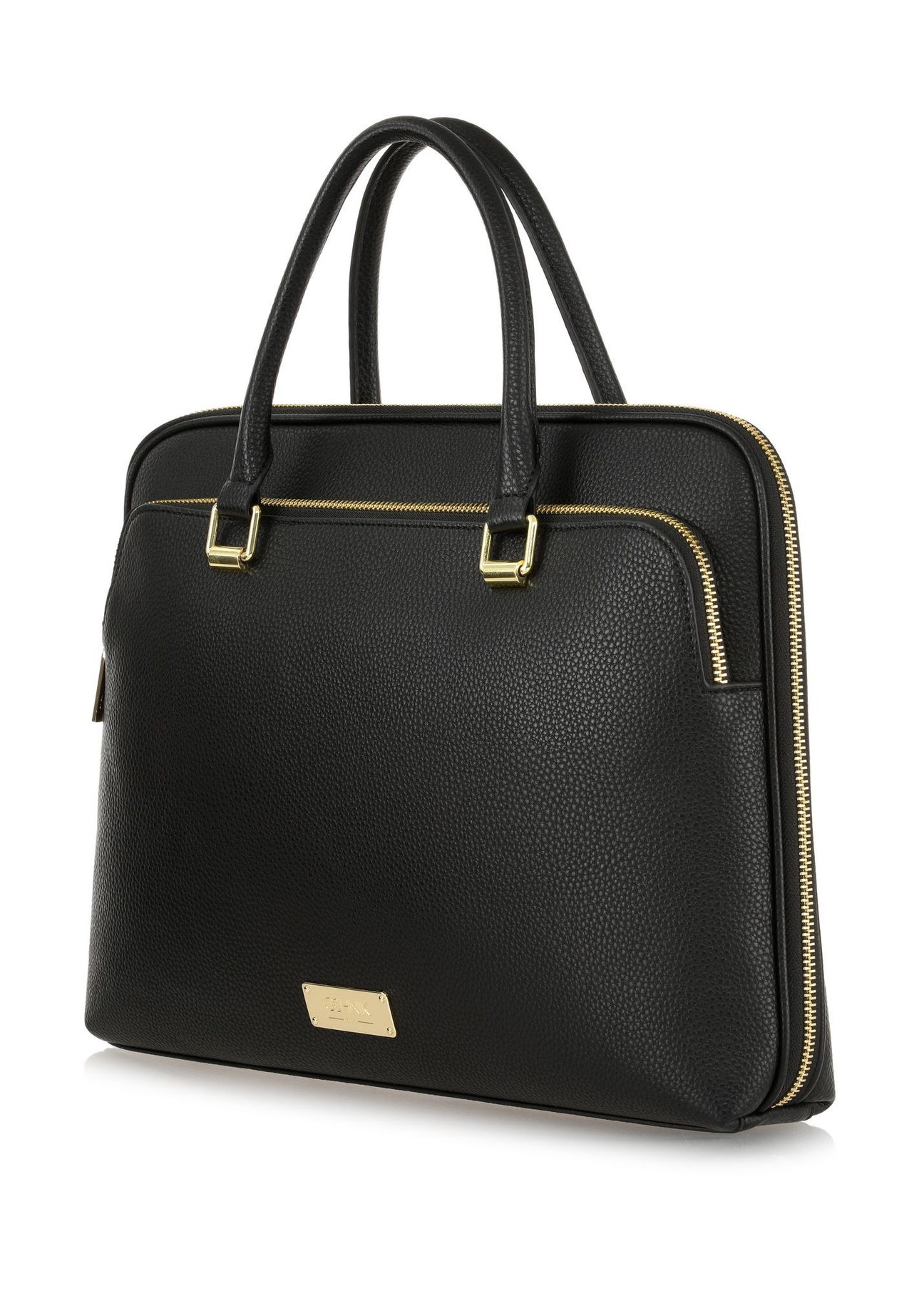 Black women's laptop bag TOREC-0978A-99(Z25) - diagonal product view on a white background.