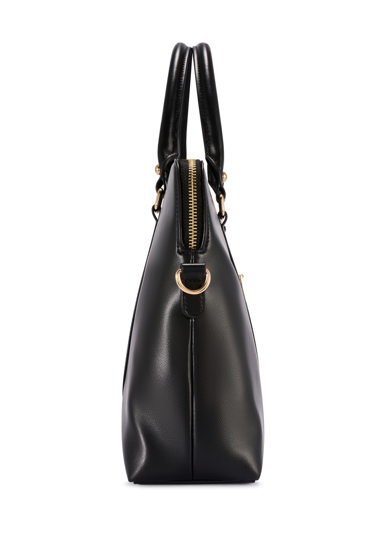 Black women's laptop bag TOREC-1130-99(W26), side product view on white background.