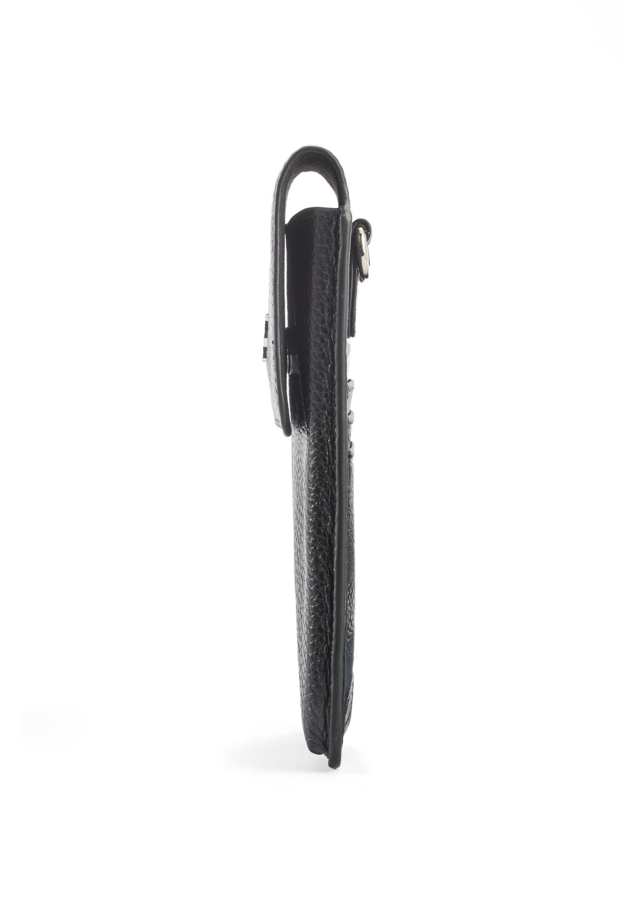 Women's leather bag in black TORES-1154-99(Z25), side view of the product on a white background.