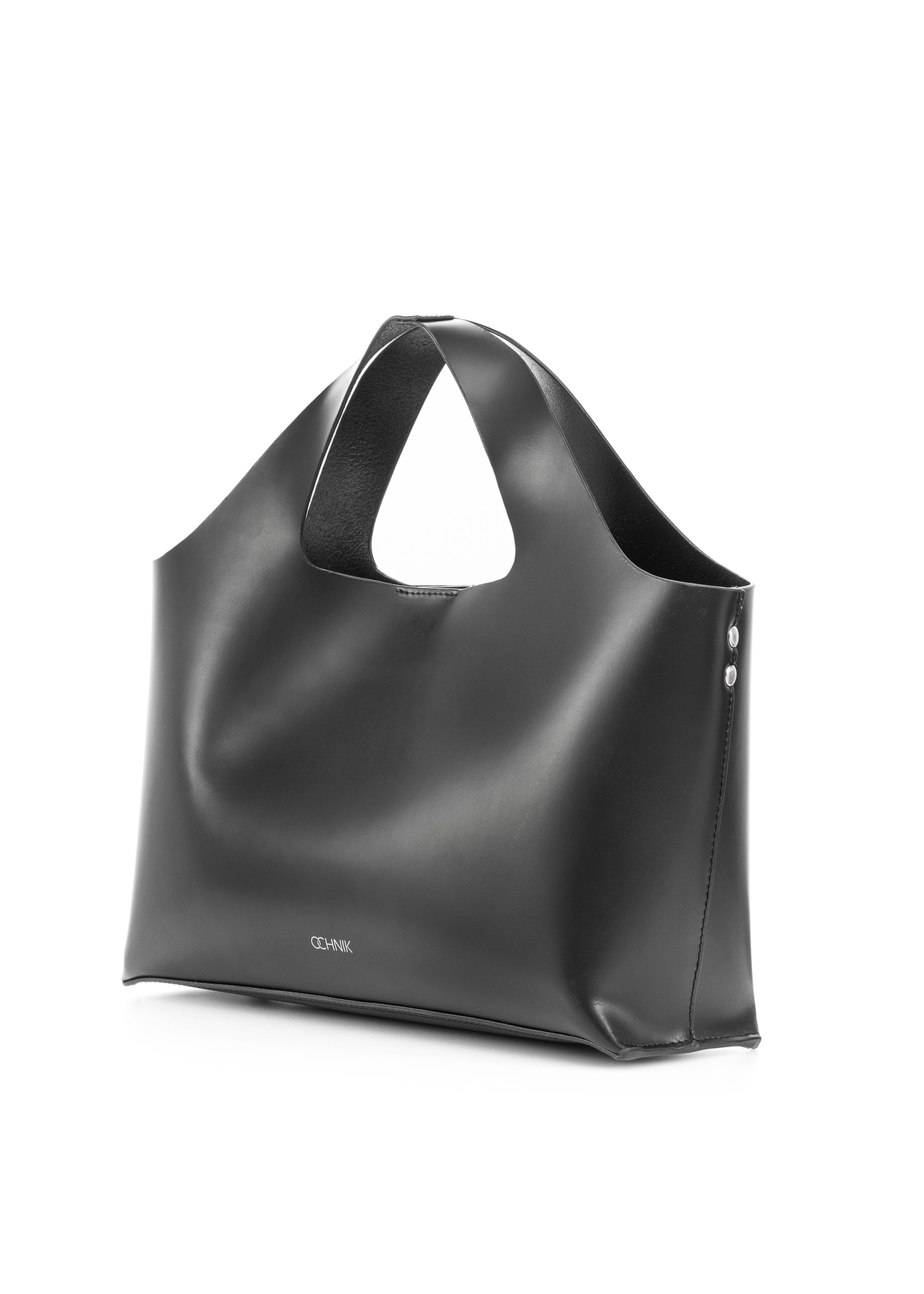 Black leather women's handbag TORES-1139-99(Z25), diagonal product view on a white background.