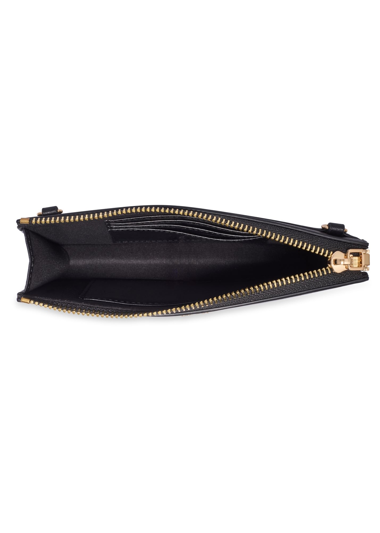Black phone case bag TOREC-1349-99(Z26) - product view from above, on a white background.
