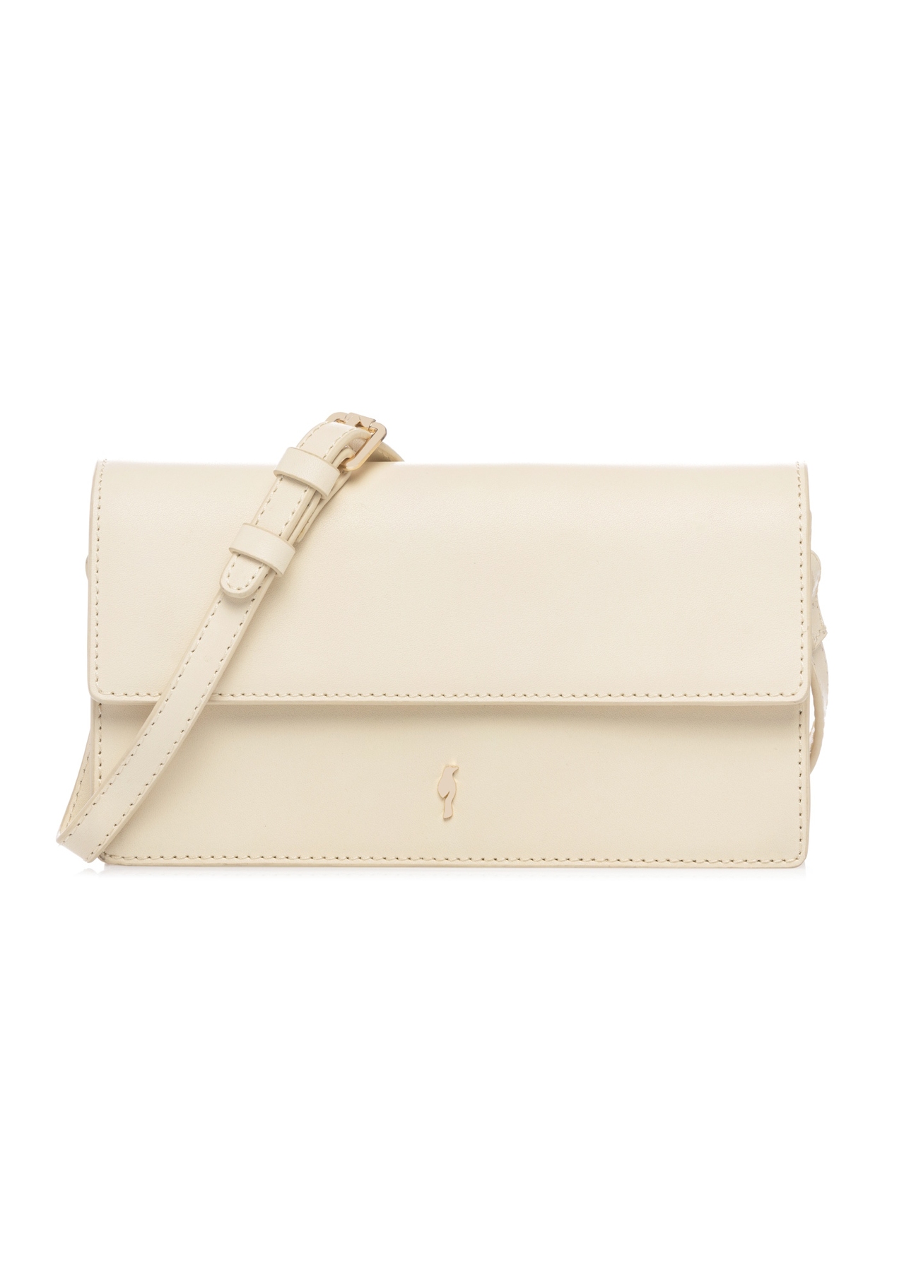 Small leather women's shoulder bag TORES-1290-2A(W26), front product view on white background.