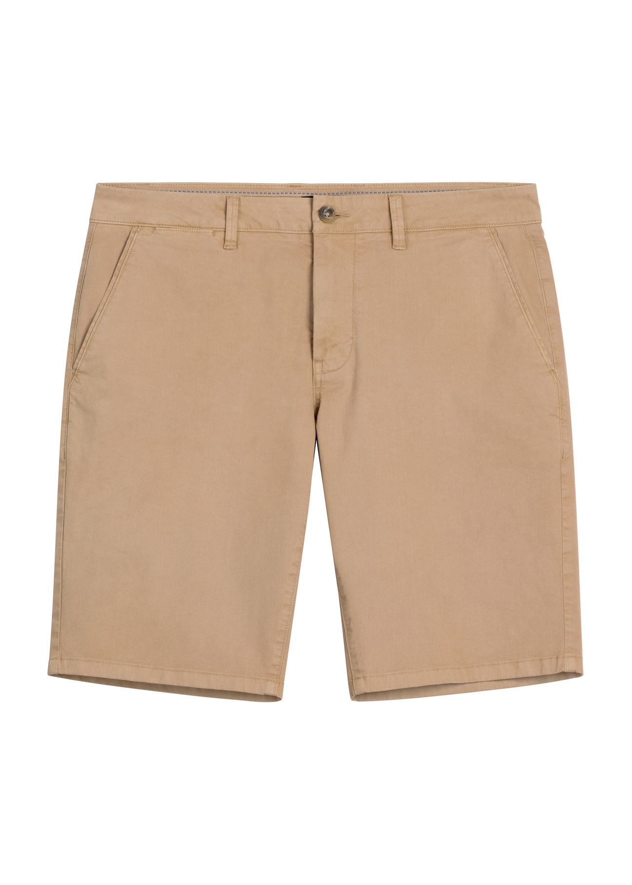 Men's camel shorts SZOMT-0029-1D(W26), front product view on white background.