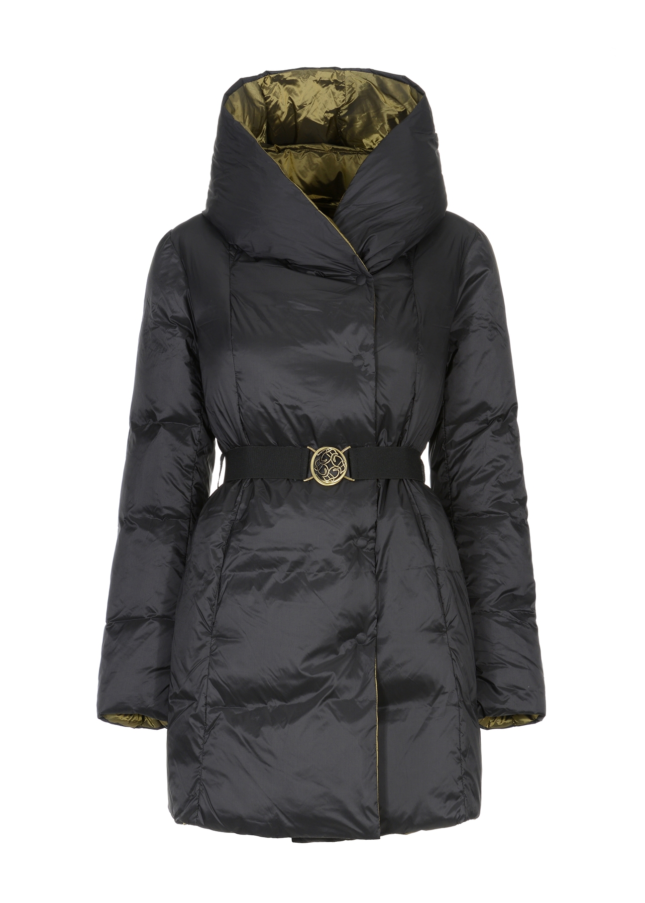 Women's down jacket with hood KURDT-0377-98(Z22)-04