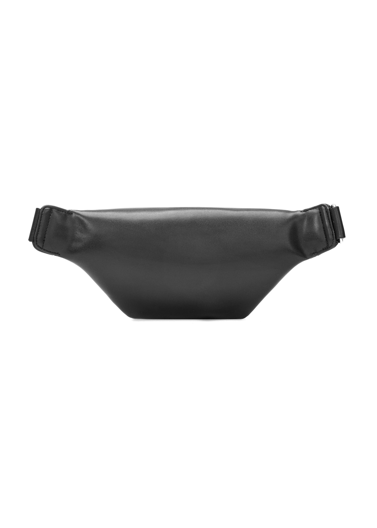 Black women's imitation leather waist bag TOREC-1190-99(W26), back view of the product on a white background.