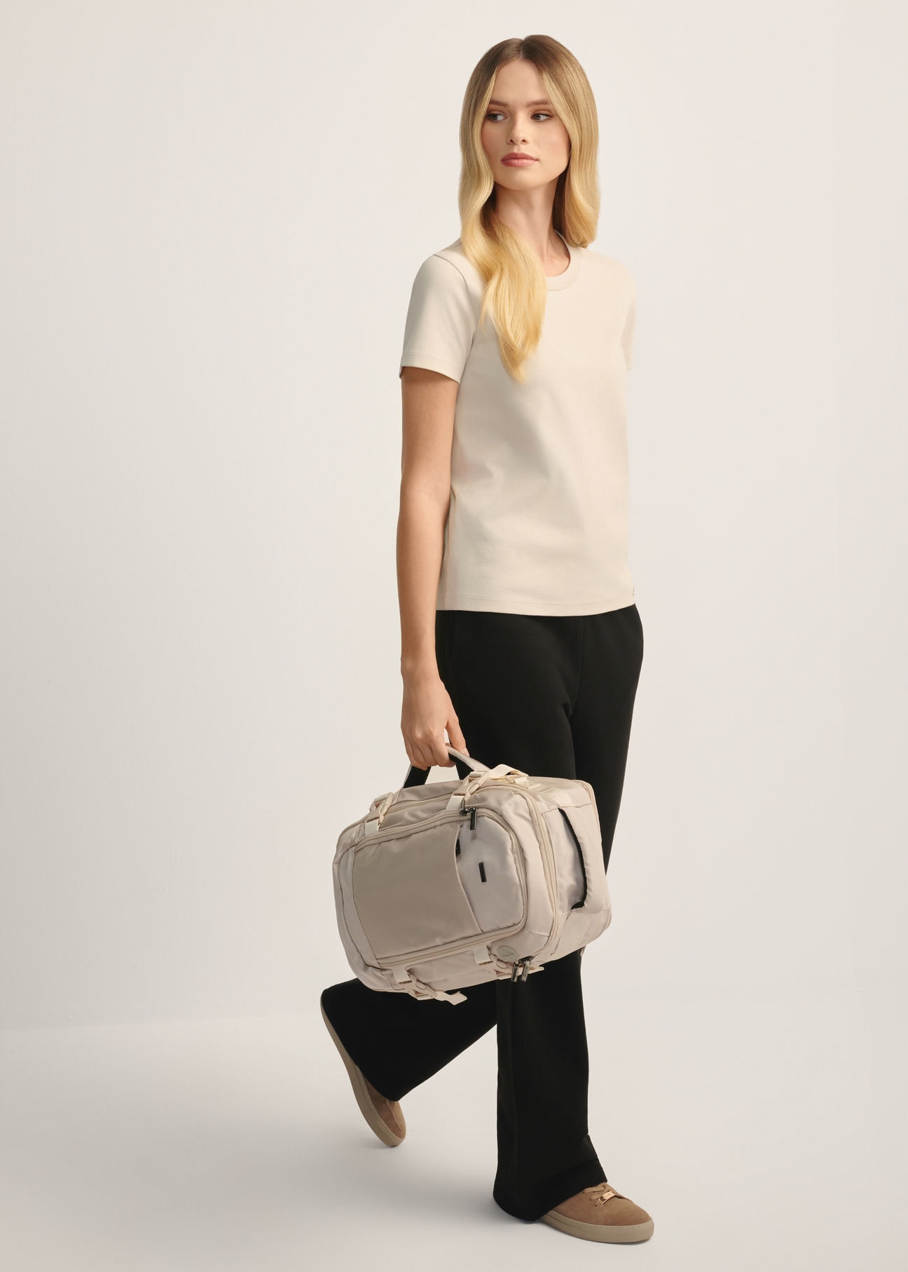 Beige airplane backpack PLCMN-0017-16(Z25)