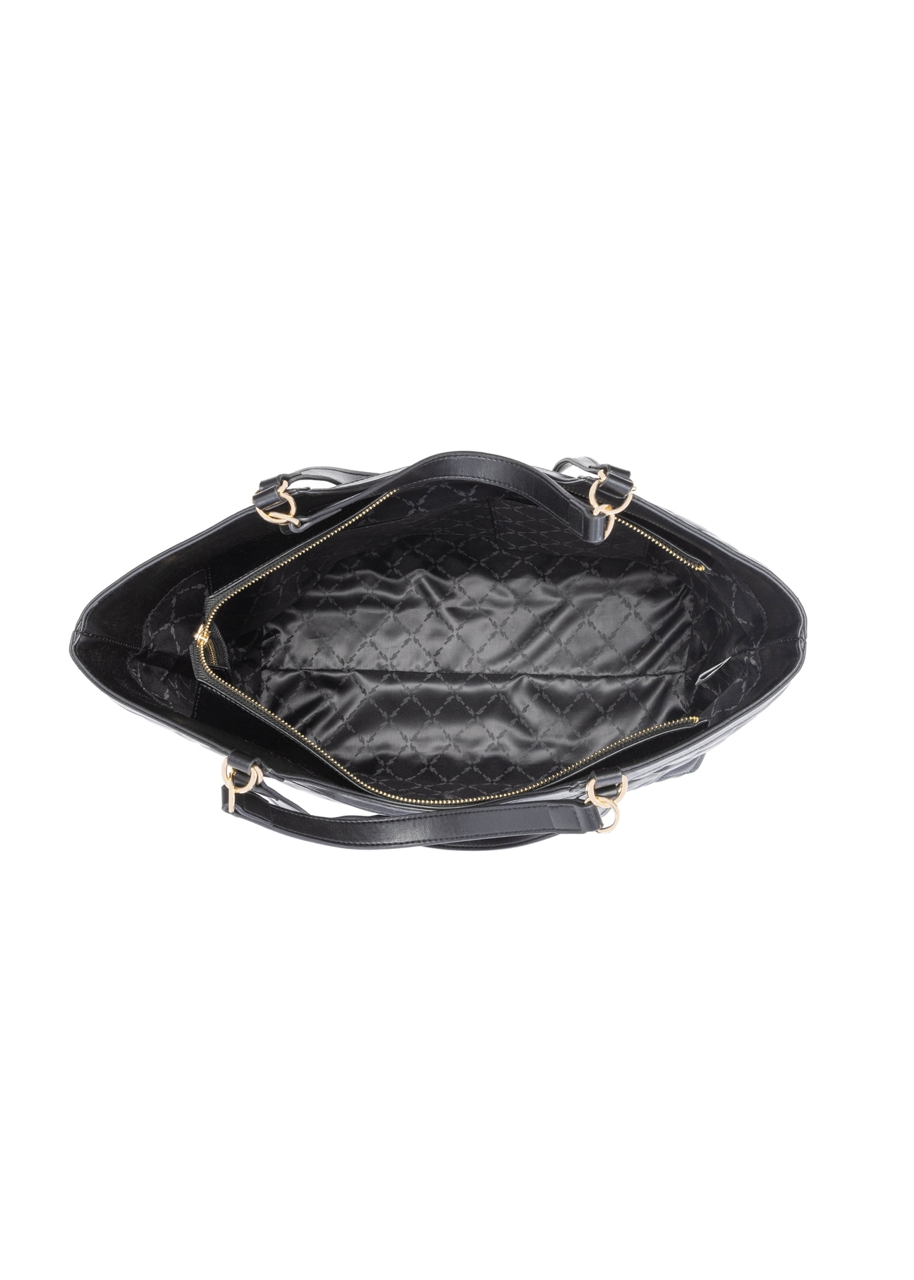 Large quilted women's handbag TOREC-1118-99(W26), product view inside on white background.