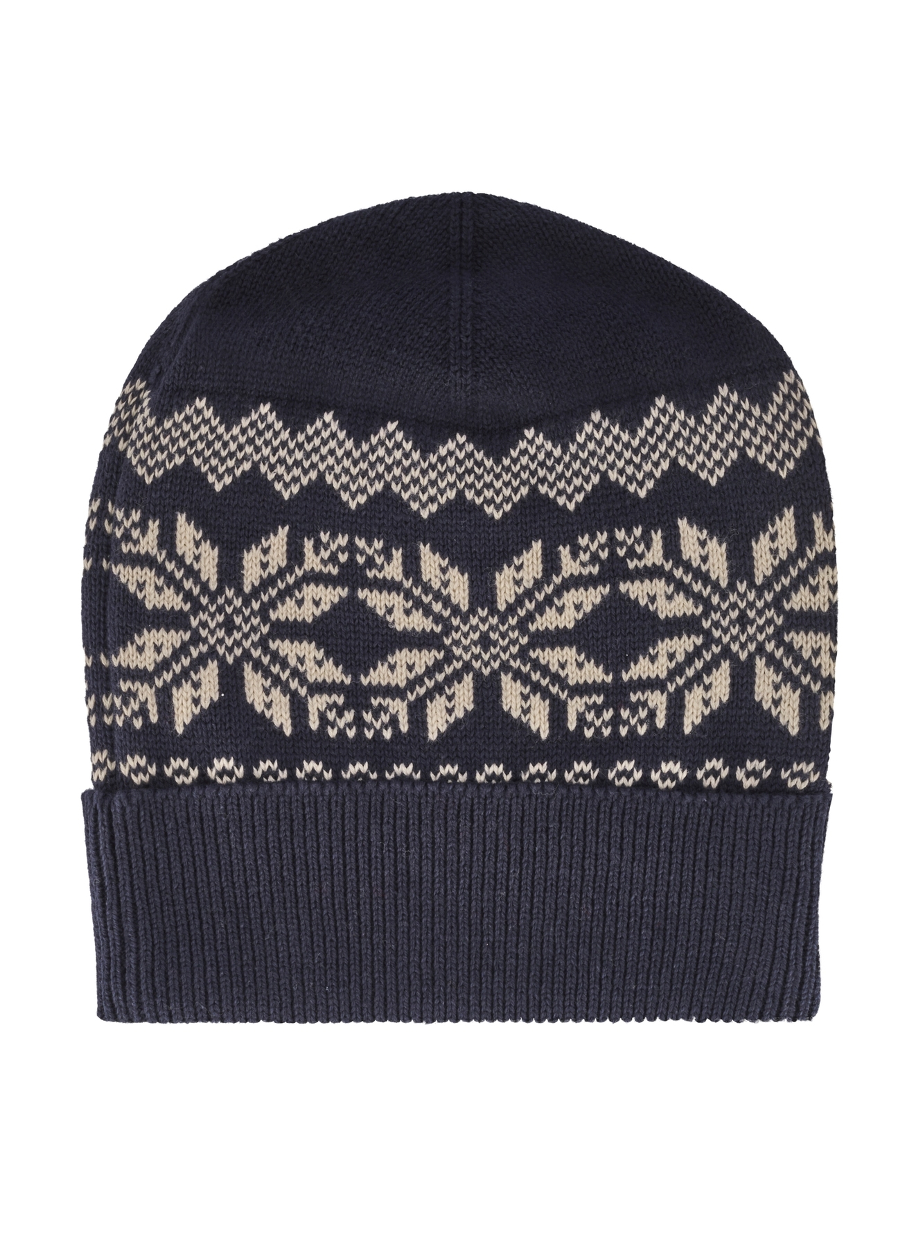 Navy blue cotton men's cap CZAMT-0090-69(Z25), product view from the back on a white background.