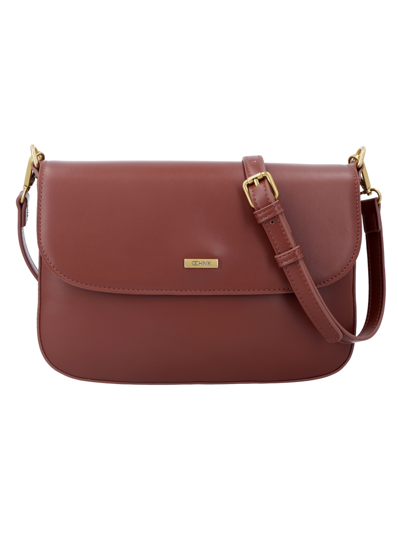 Light brown women's shoulder bag TOREC-1262-1G(Z26), front product view on white background.