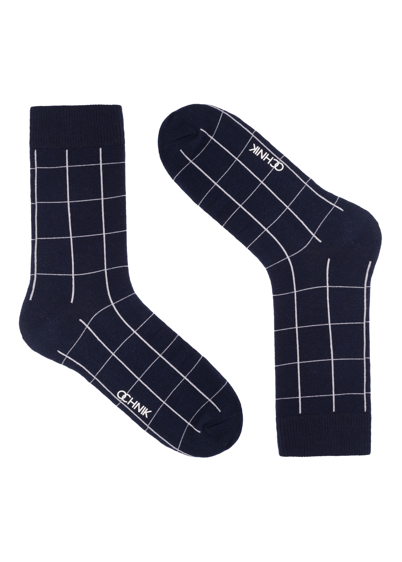 Set of long men's socks ZESMT-0066-00(Z26), front product view on white background.