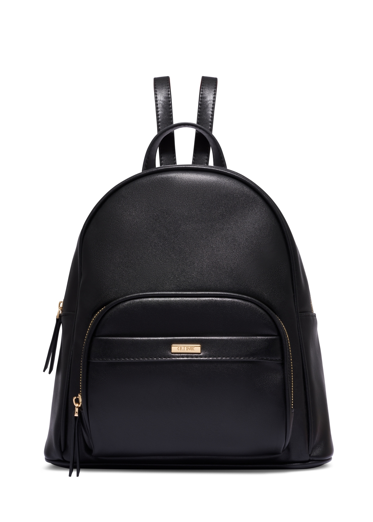 Black women's backpack TOREC-1263-9F(Z26), product view from the front on a white background.