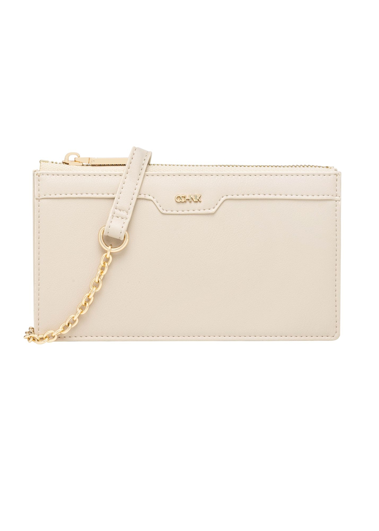 Cream phone case bag TOREC-1349-0B(Z26) - front product view, on white background.