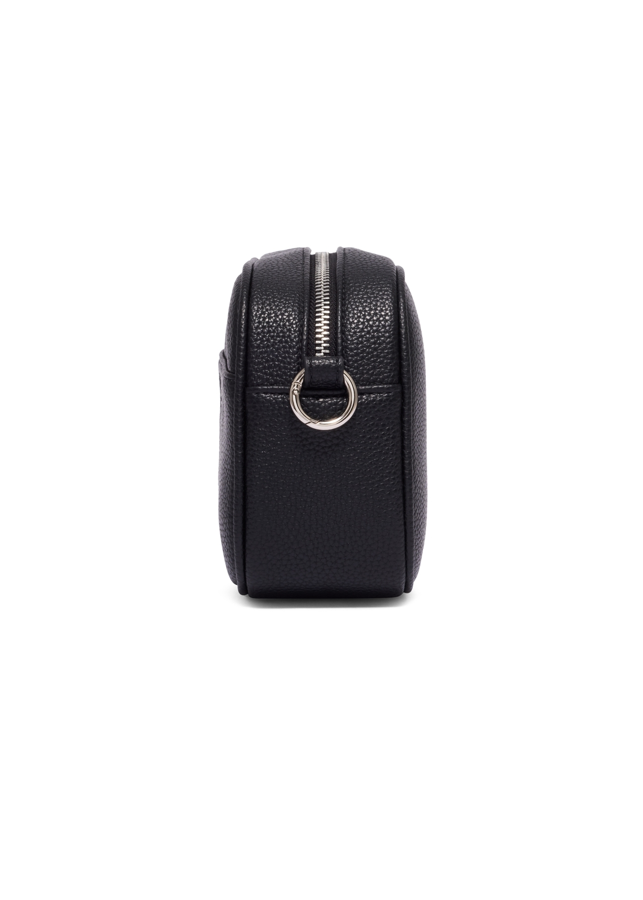Black small women's handbag TOREC-1285-9I(Z26), product view from the side on a white background.