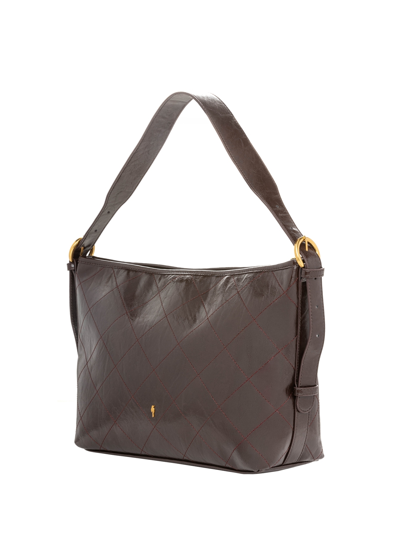 Women's handbag in black TOREC-1284-9I(Z26), diagonal product view on a white background.