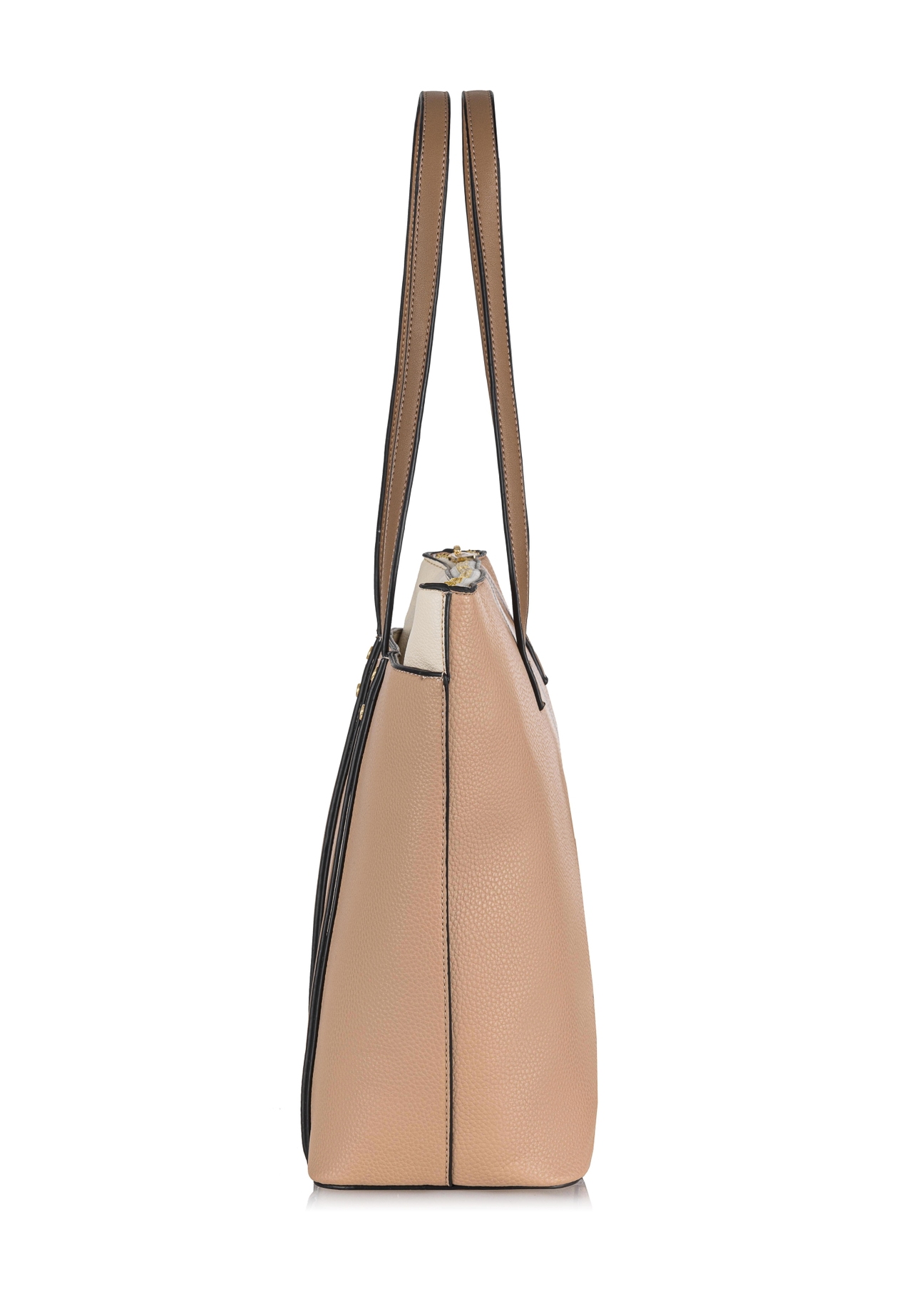 Two-color women's shopper bag TOREC-0780-15(W23)-03