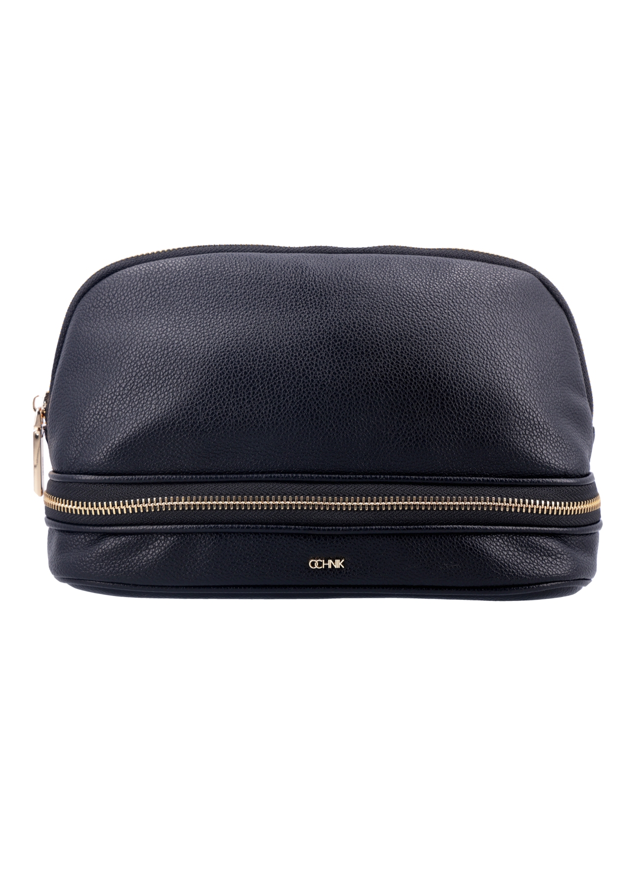 Black women's cosmetic bag TOREC-1348-9I(Z26), front product view on white background.
