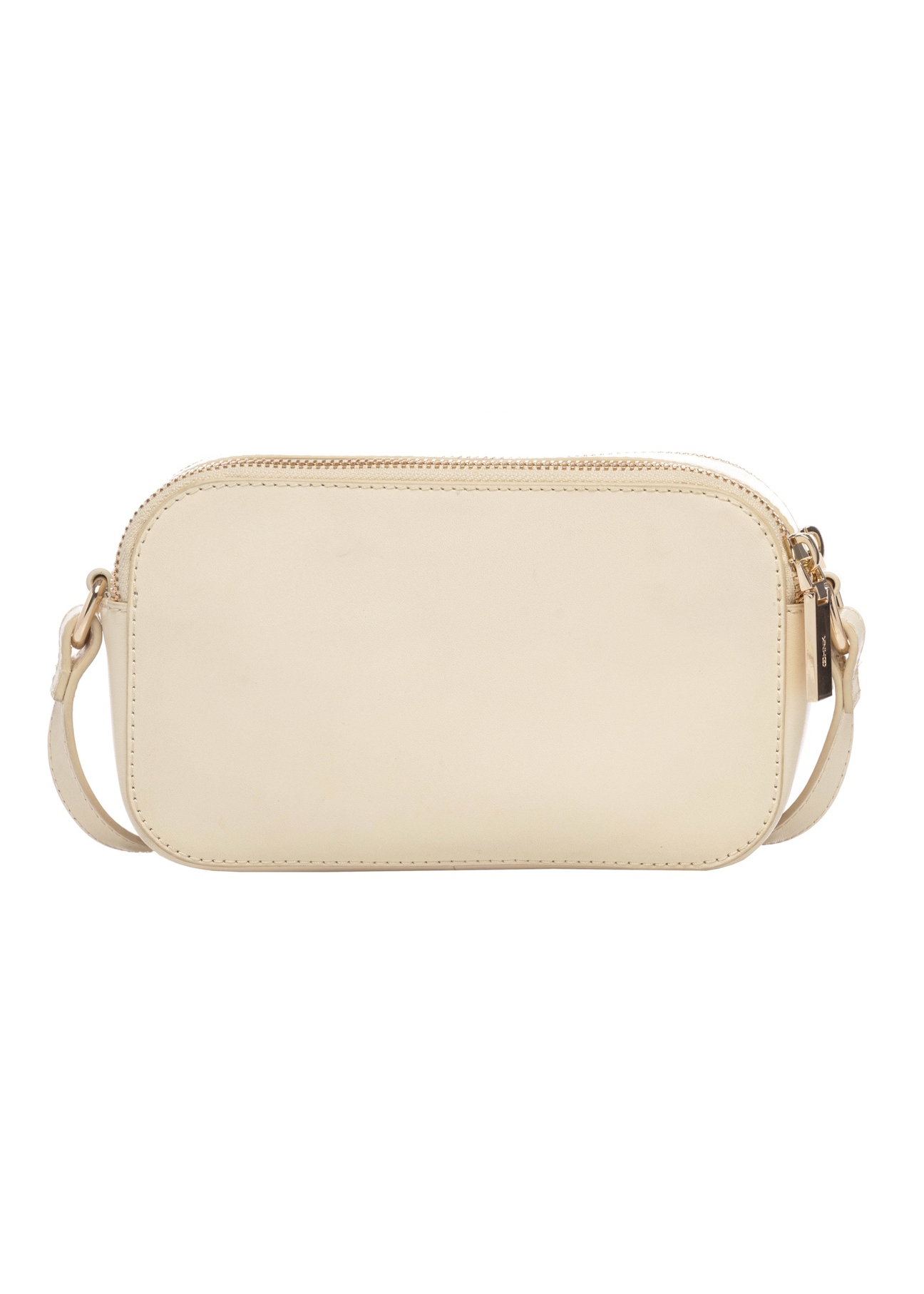 Leather light yellow women's handbag TORES-1289-2A(W26), product view from the back on a white background.