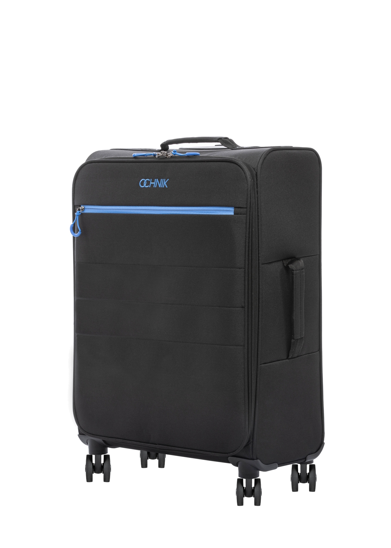 Medium suitcase on wheels WALNY-0045-99-24(W26), diagonal product view on a white background.