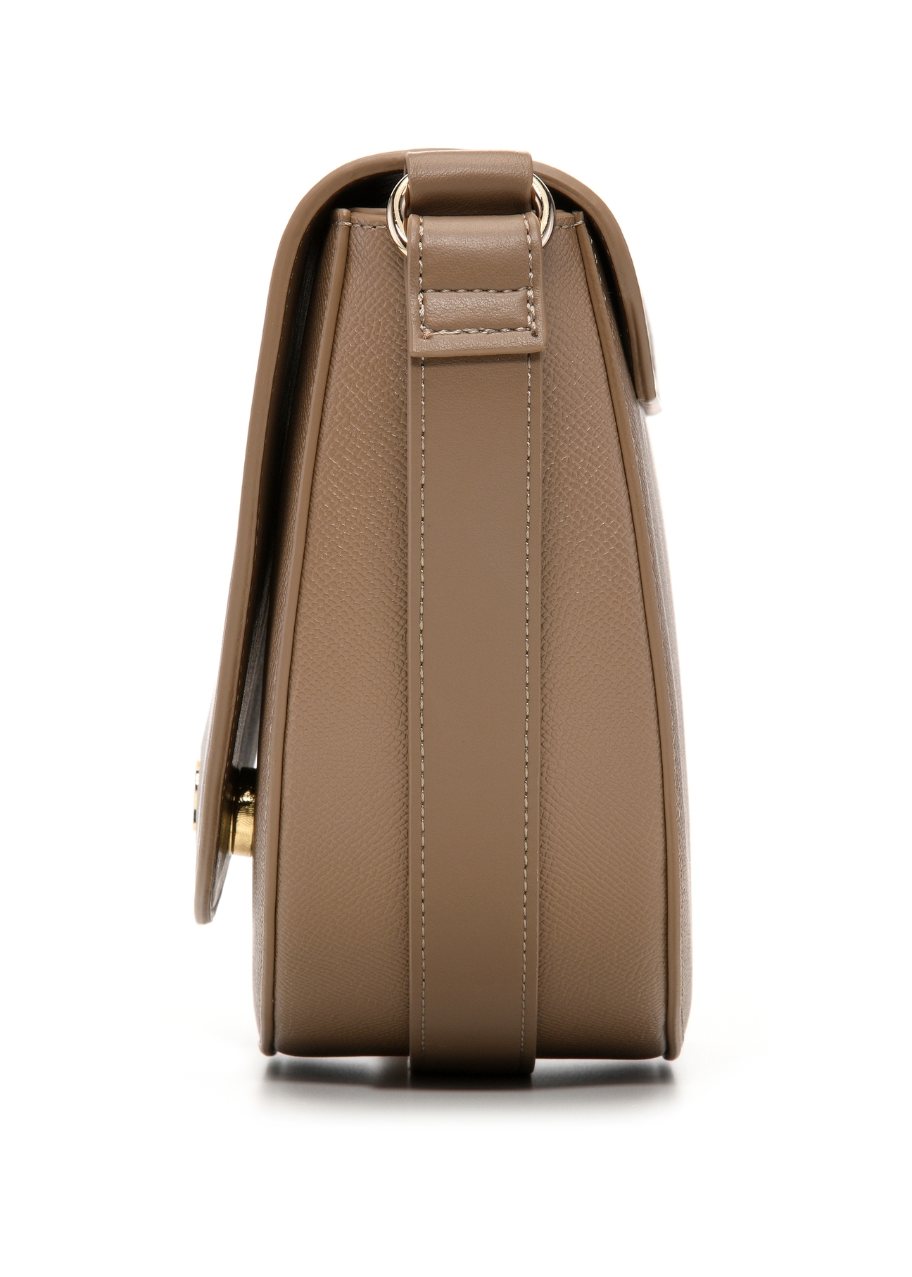 Beige semi-circular women's messenger bag TOREC-1298-1B(Z26)